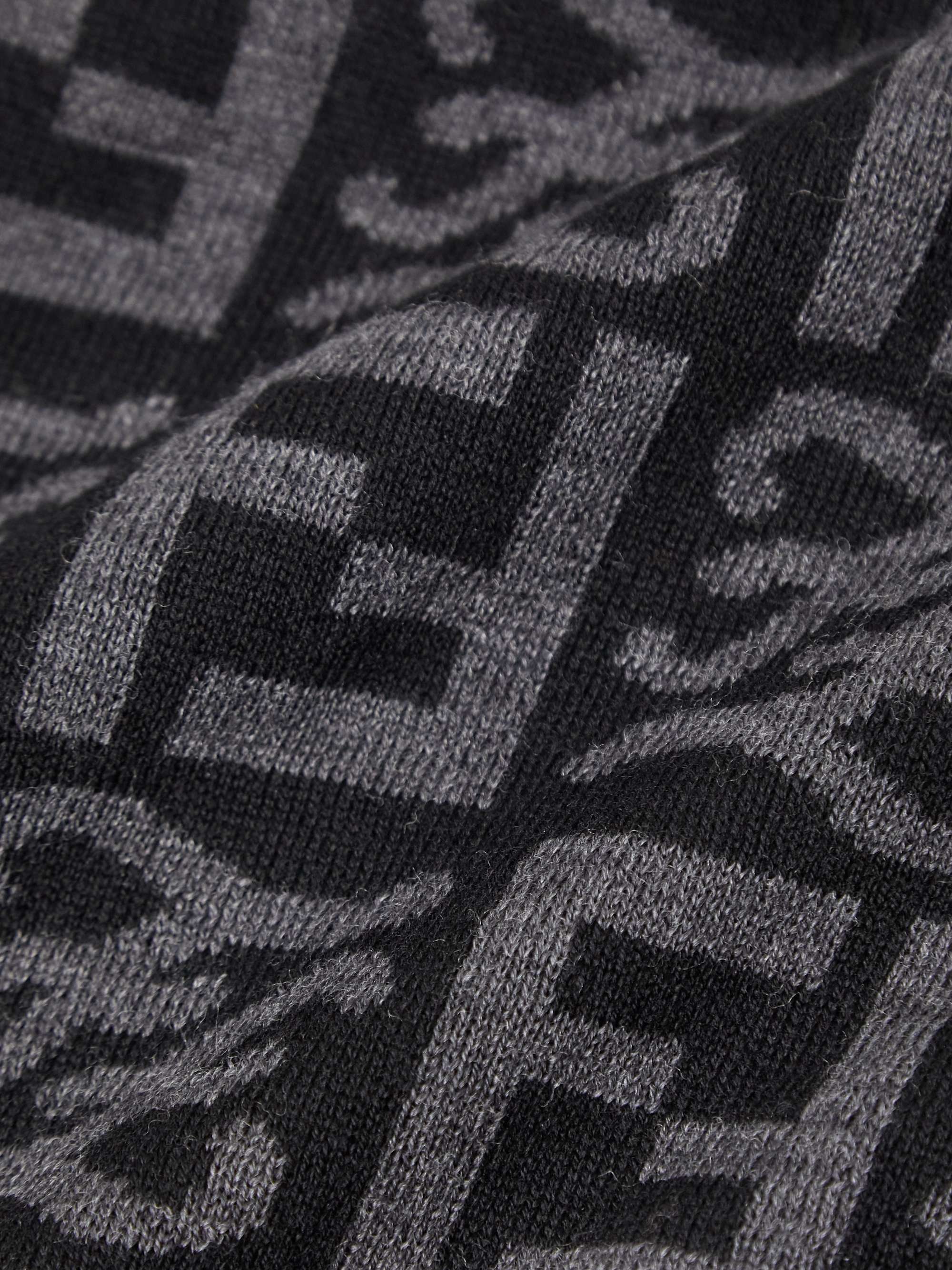FENDI Logo-Intarsia Wool Sweater