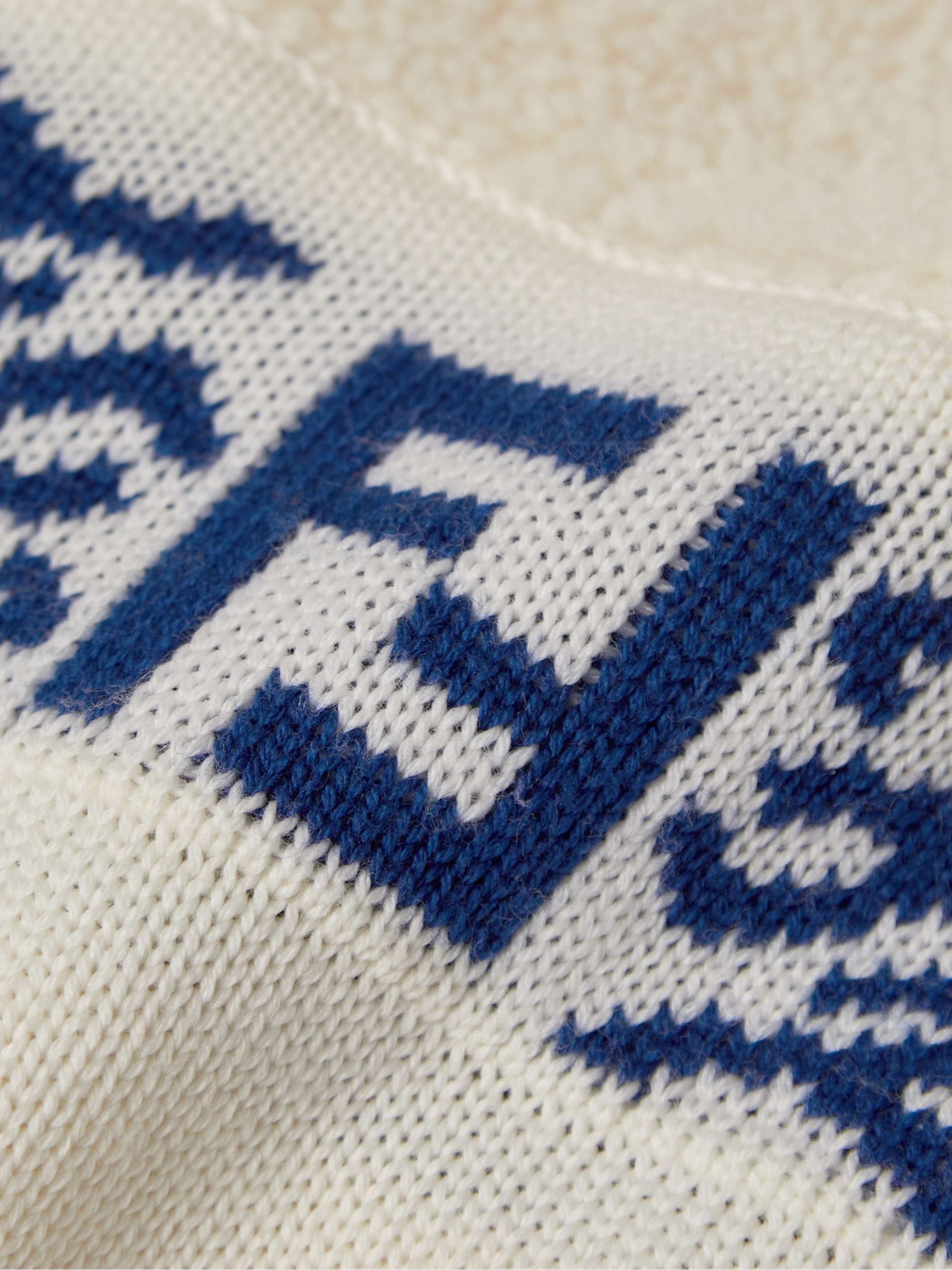 FENDI Logo-Jacquard Fleece and Wool-Blend Sweater