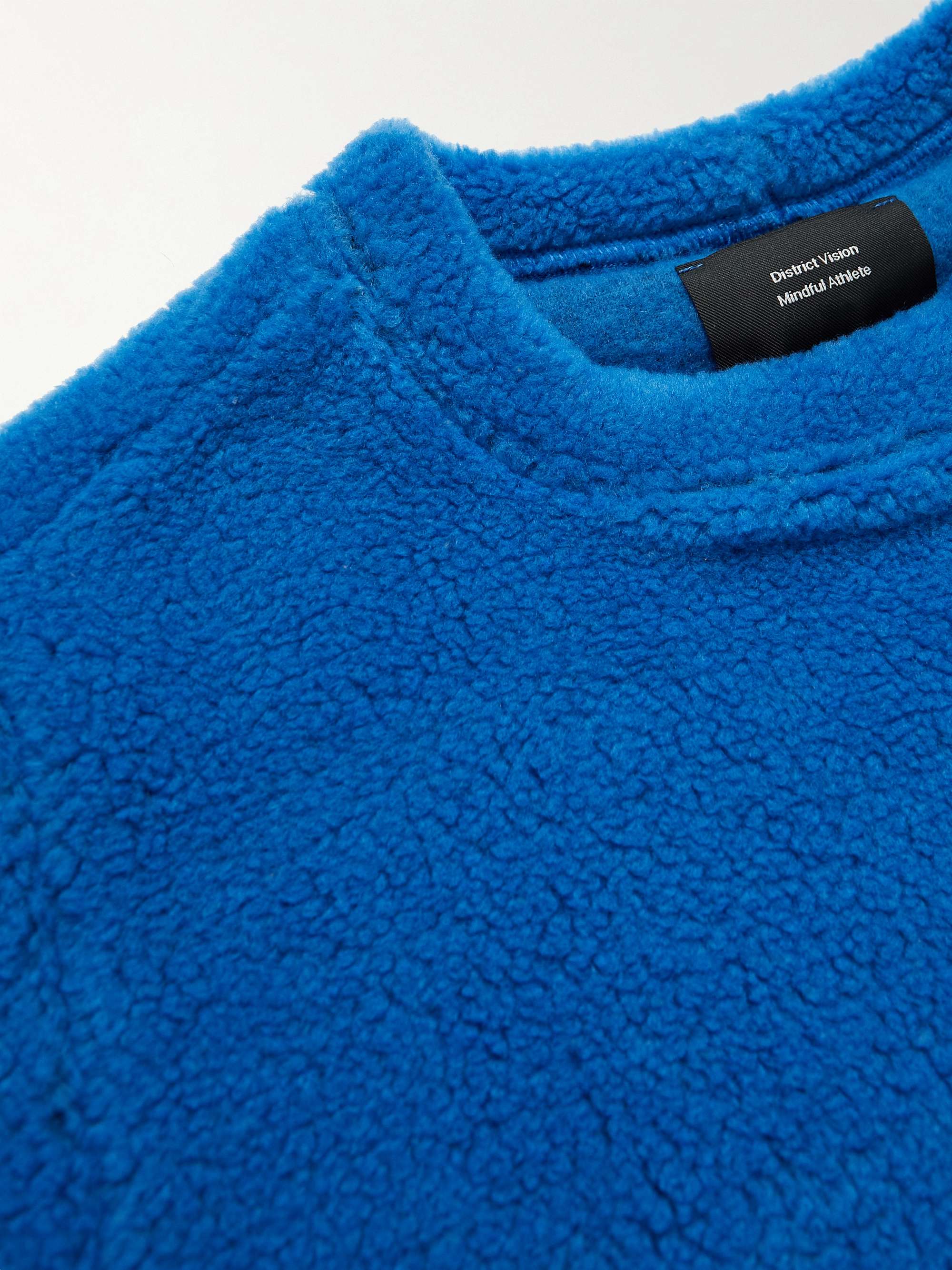 DISTRICT VISION Sola Shell and Mesh-Trimmed Polartec Fleece Sweatshirt