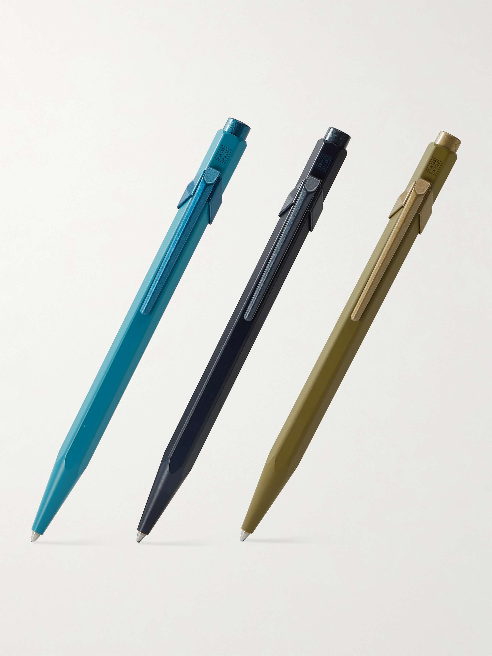 CARAN D'ACHE 849 Claim Your Style Set of Three Aluminium Ballpoint Pens