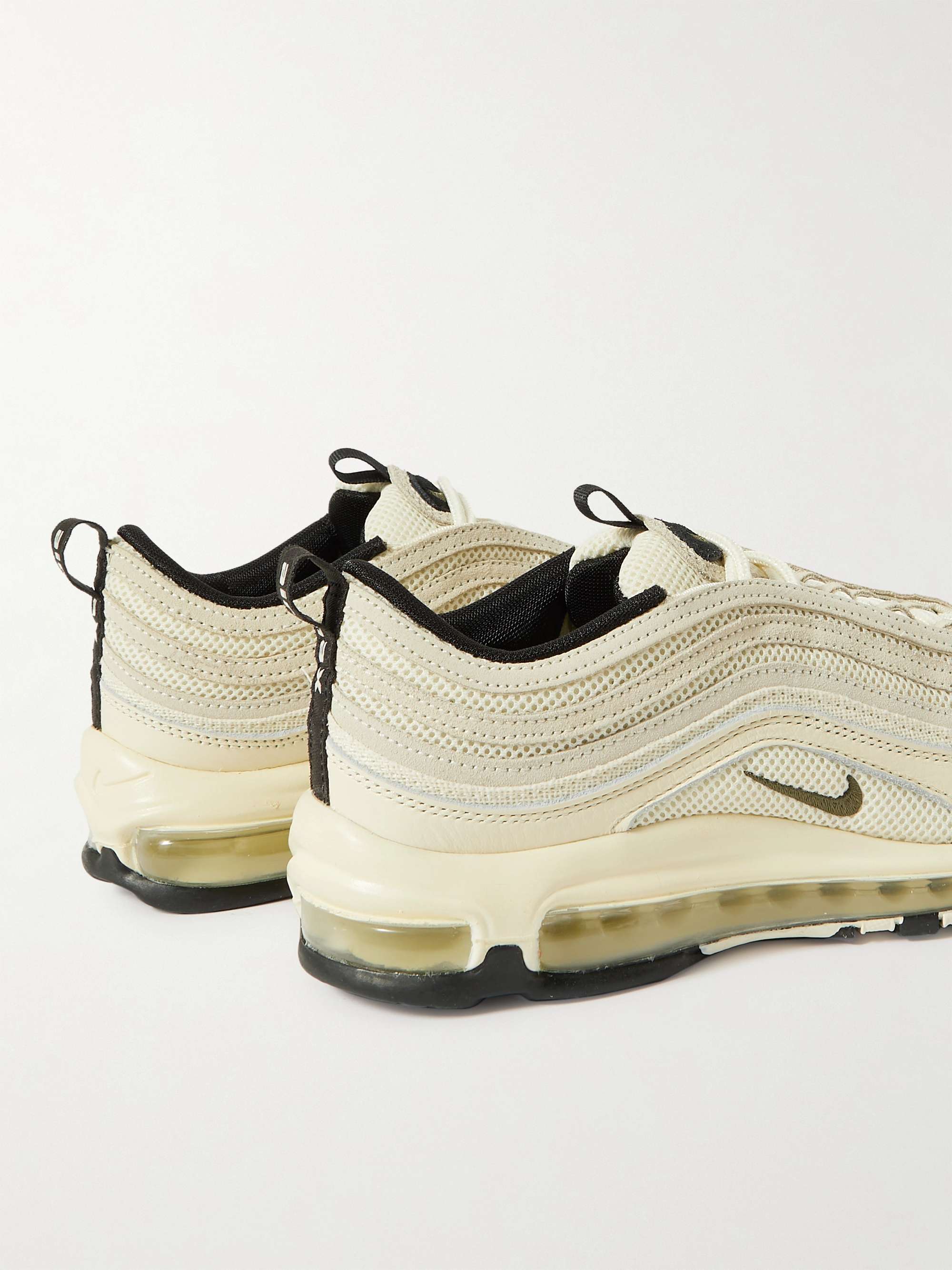 NIKE Air Max 97 Leather, Suede and Mesh Sneakers
