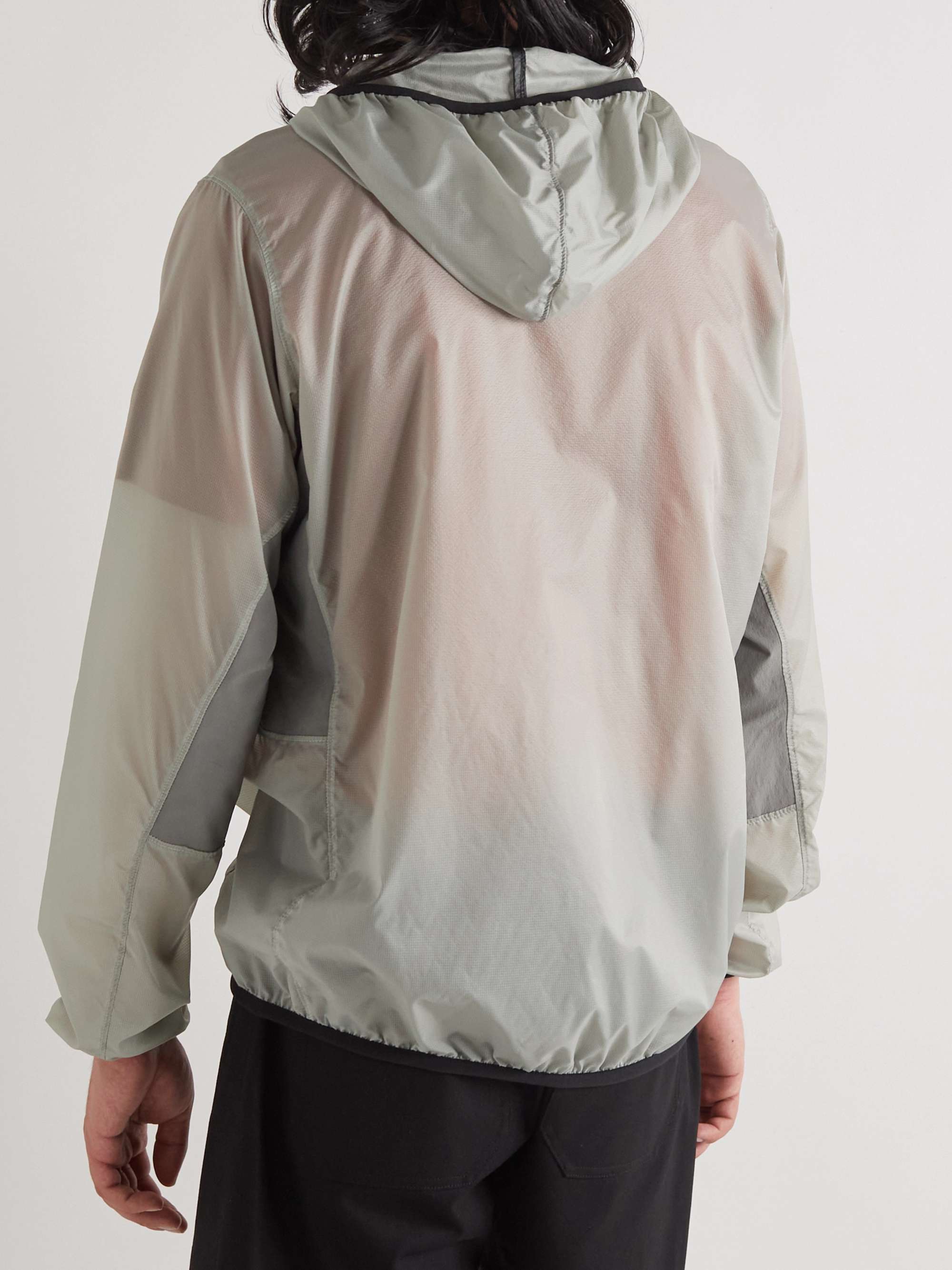 OSTRYA Skarn Panelled Nylon-Ripstop Hooded Running Jacket