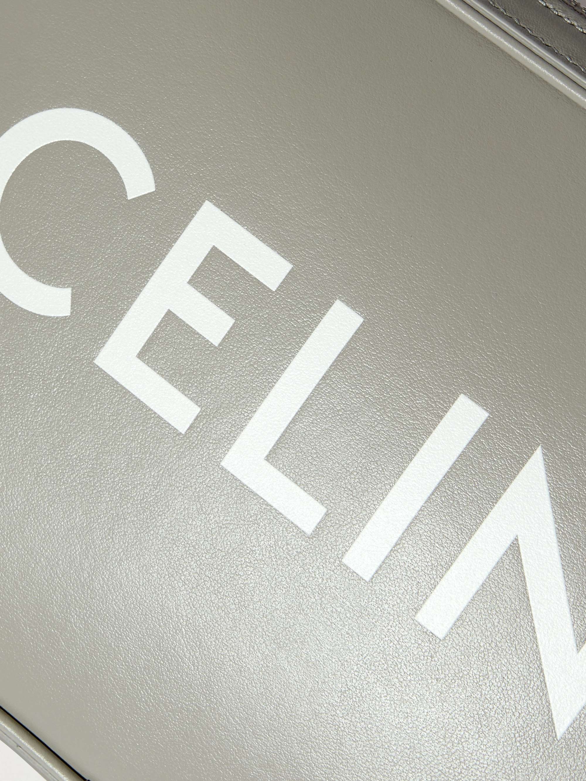 CELINE HOMME Logo-Print Leather Messenger Bag