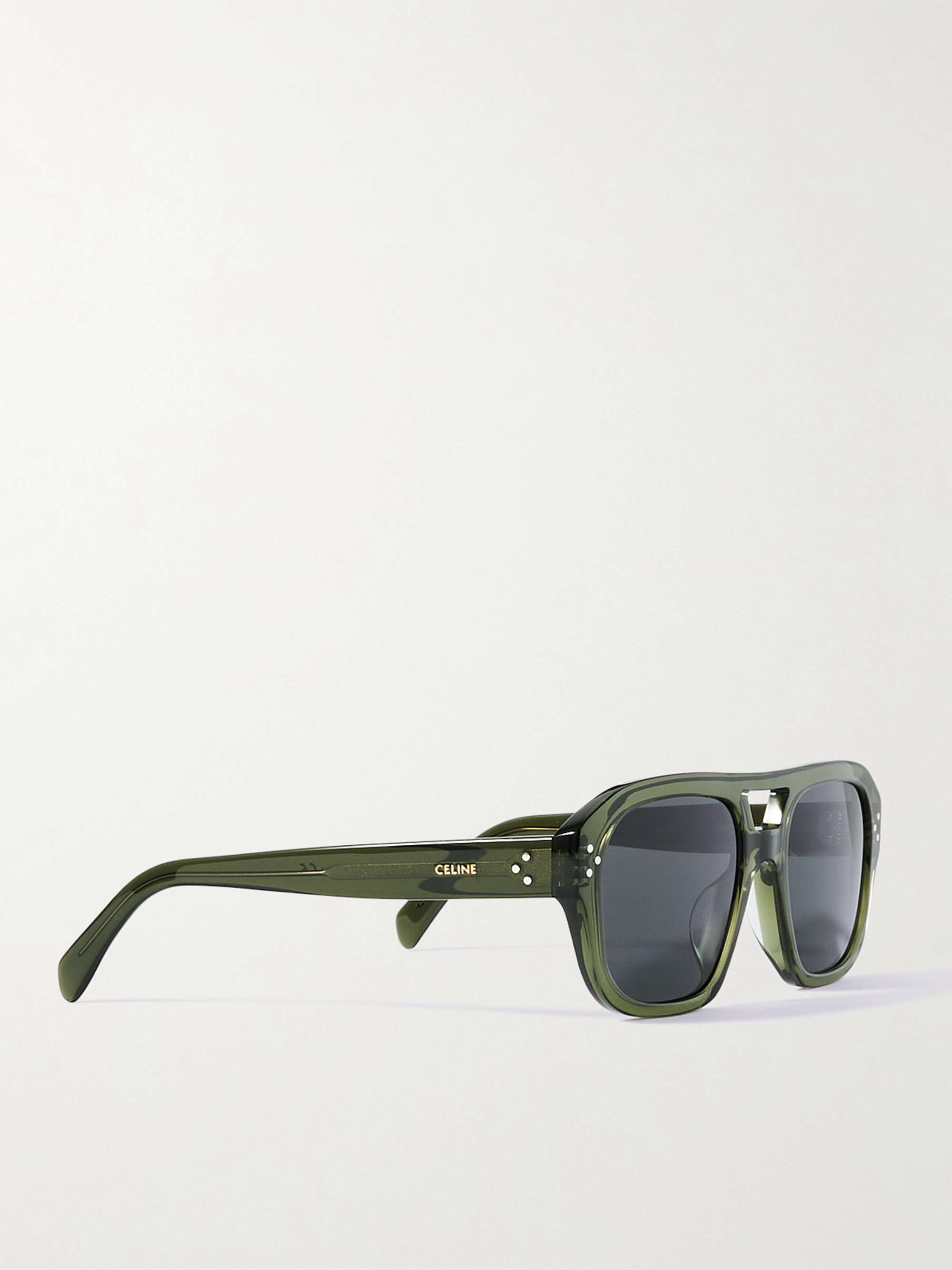 CELINE HOMME Aviator-Style Acetate Sunglasses