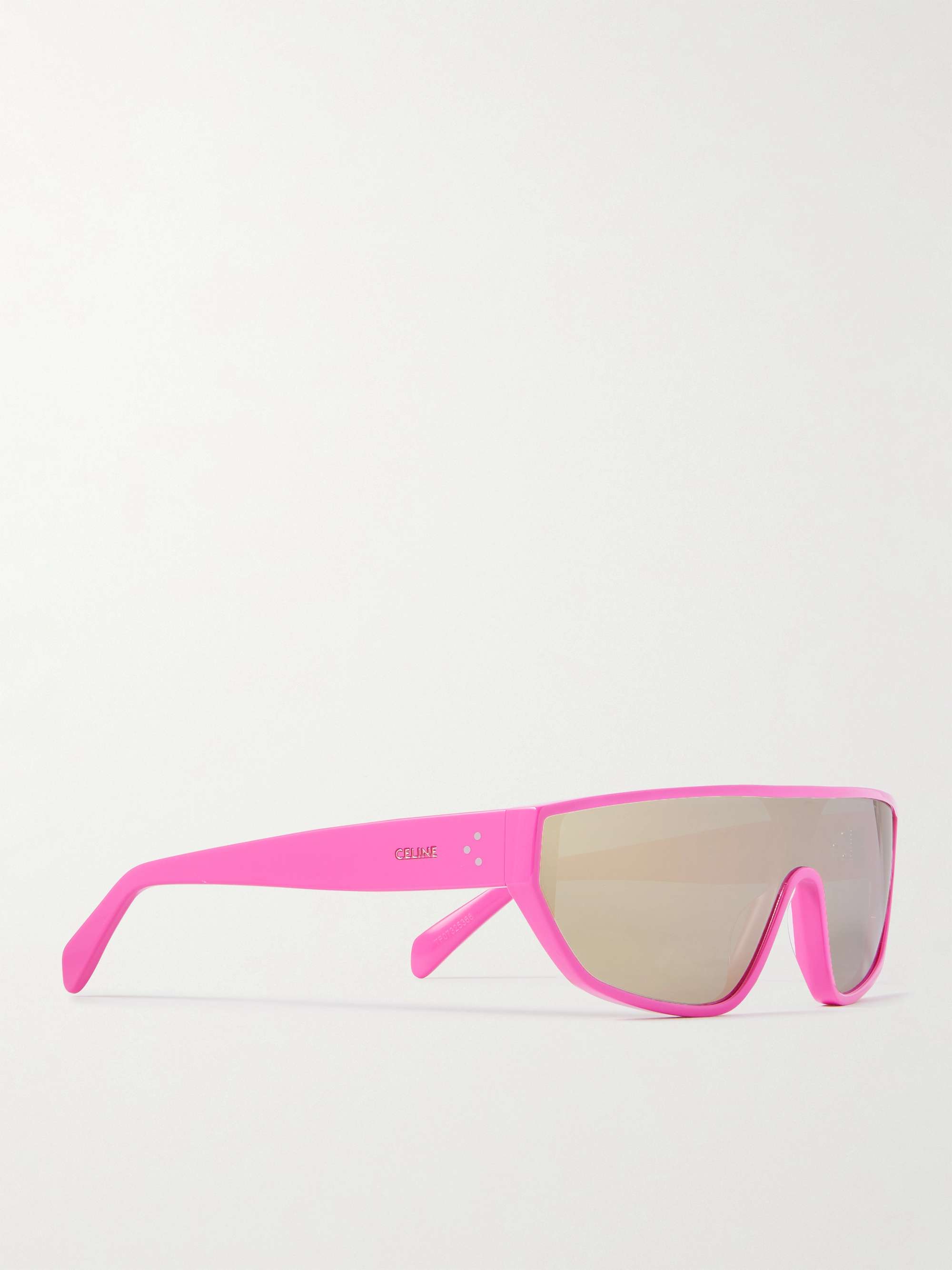 CELINE HOMME Rectangle-Frame Acetate Sunglasses