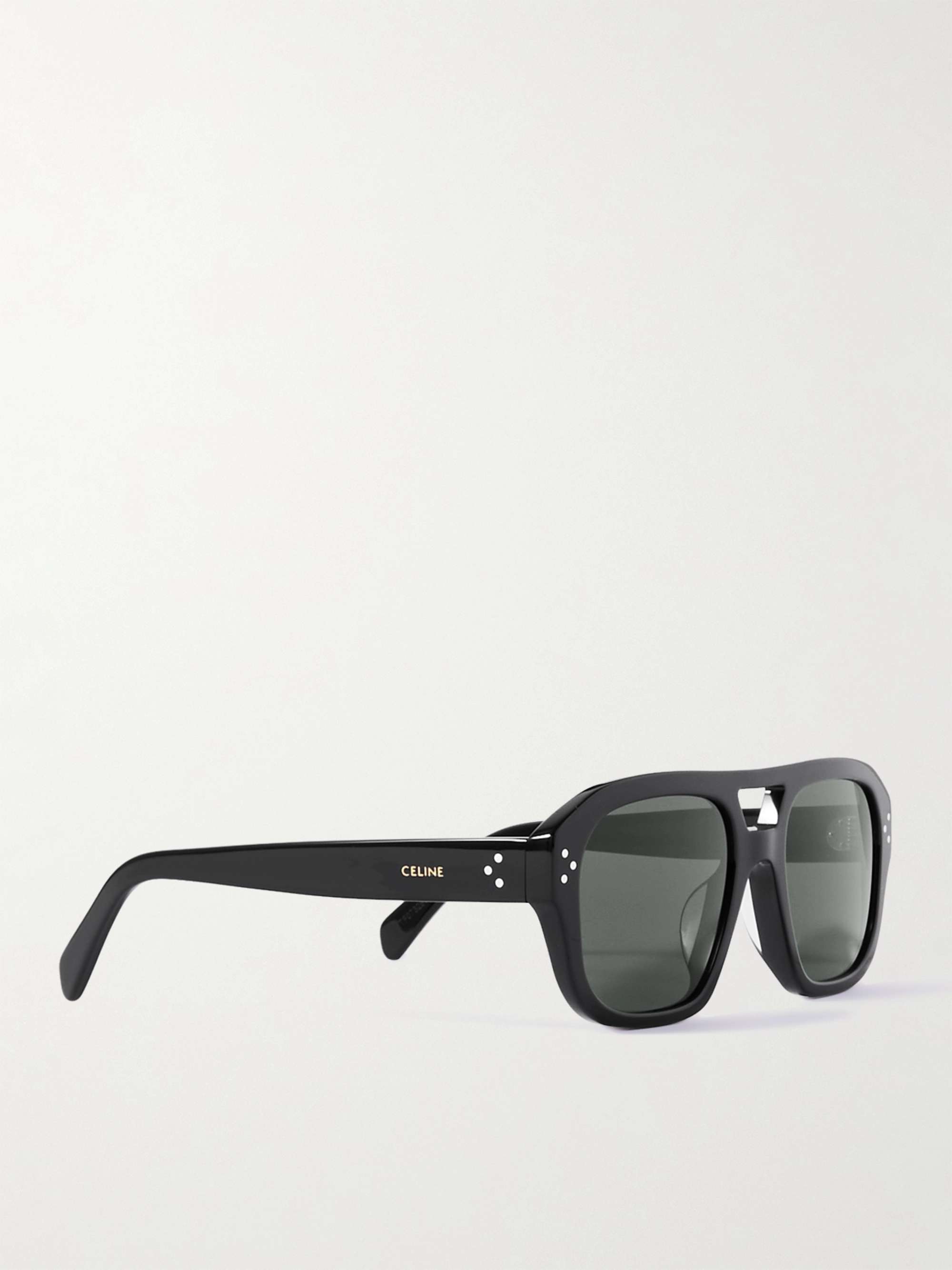 CELINE HOMME Aviator-Style Acetate Sunglasses