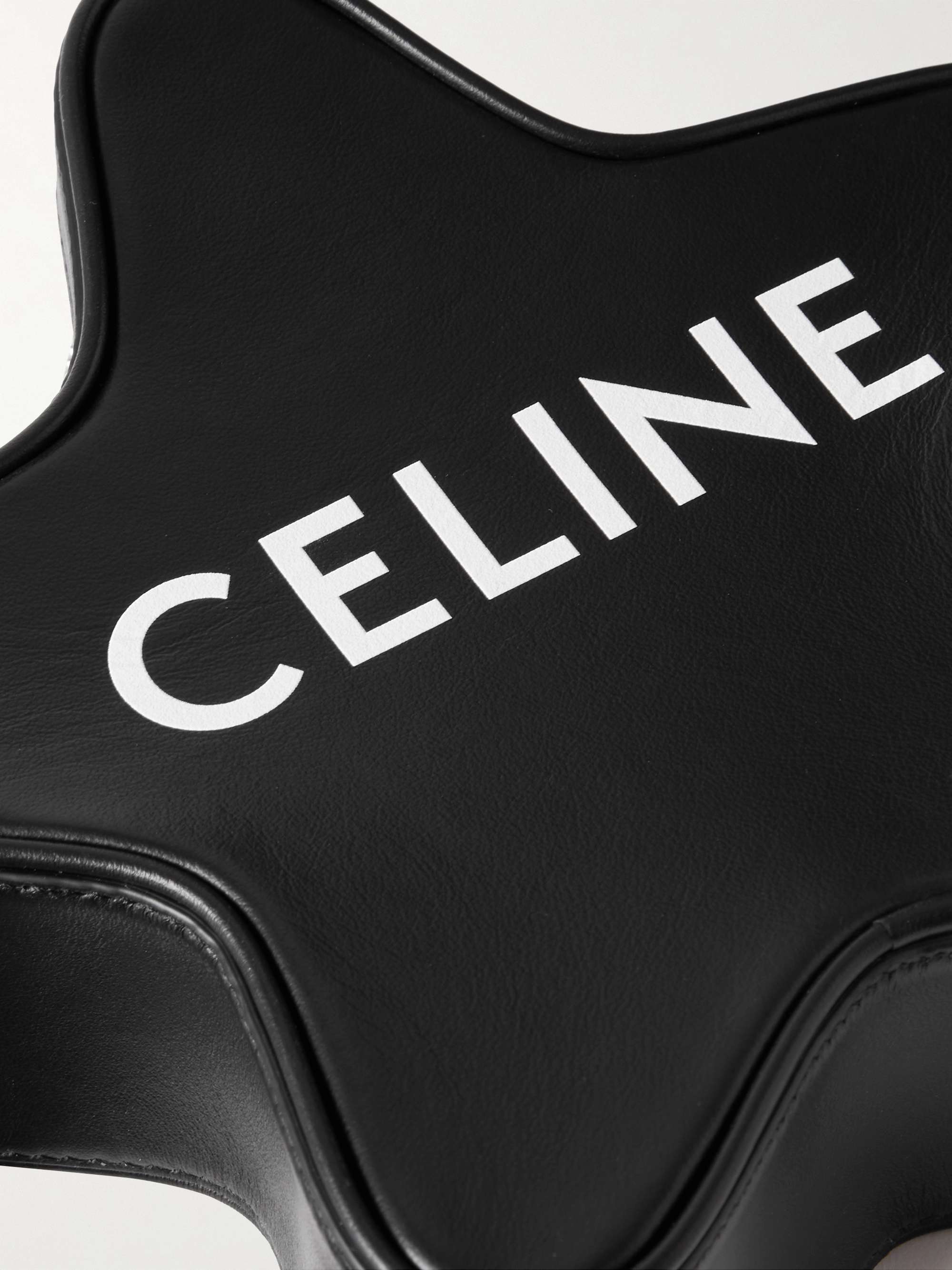 CELINE HOMME Etoile Small Logo-Print Leather Messenger Bag