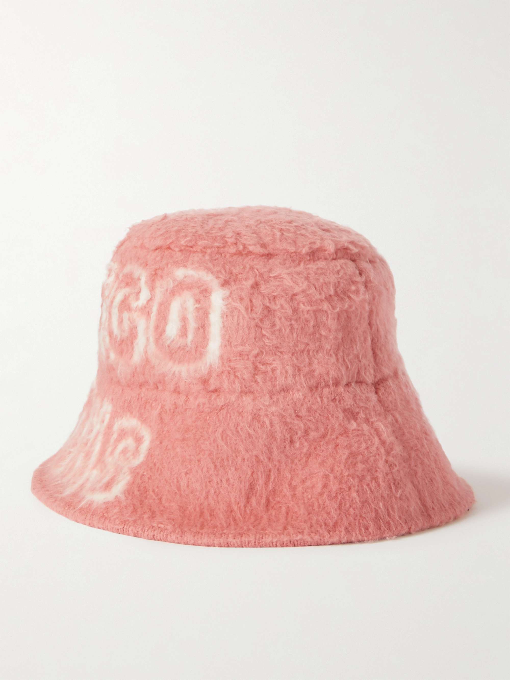 CELINE HOMME Brushed Cotton-Blend Jacquard Bucket Hat