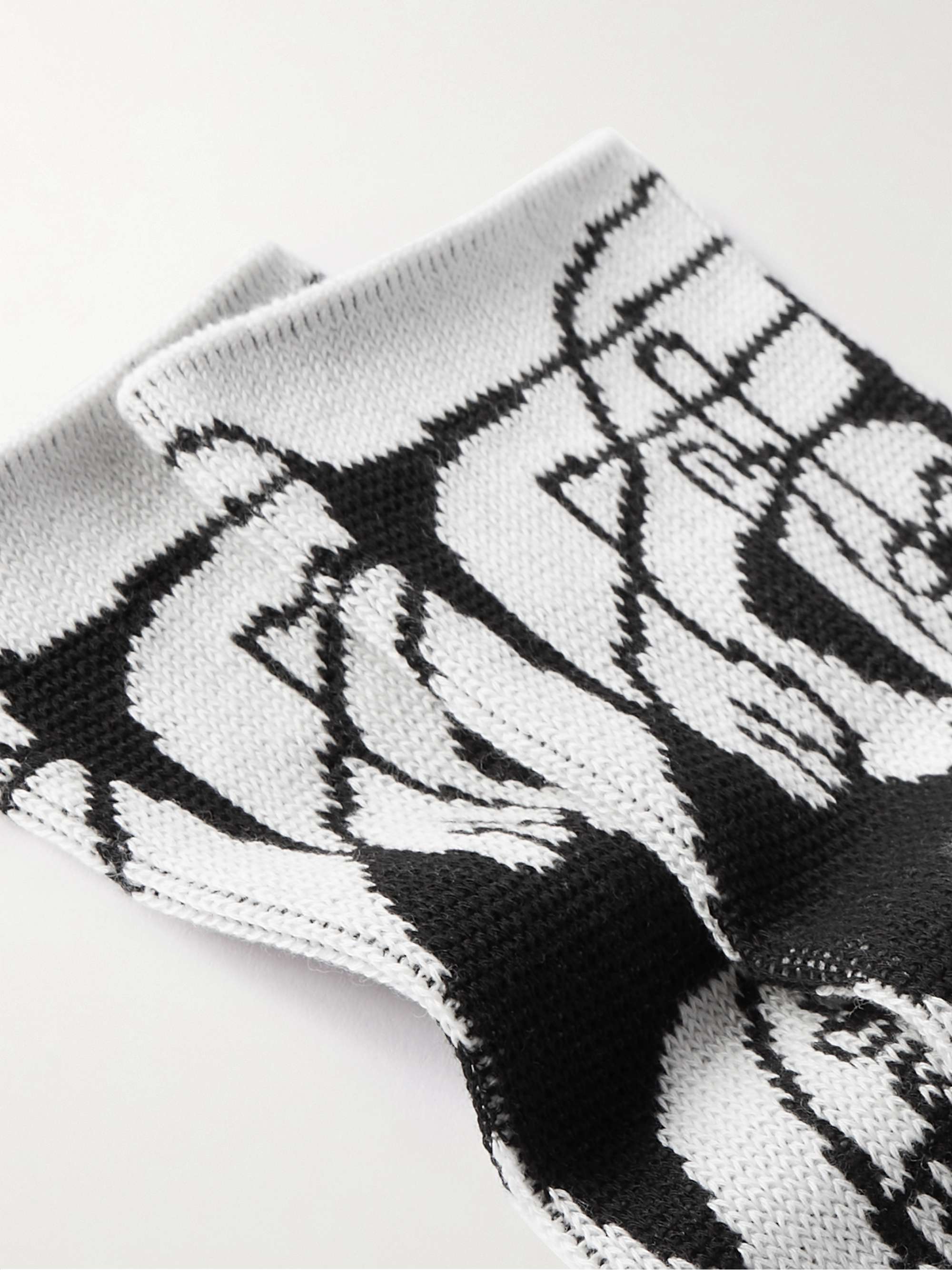 CELINE HOMME + Harry Wyld Busy Jacquard-Knit Cotton Socks
