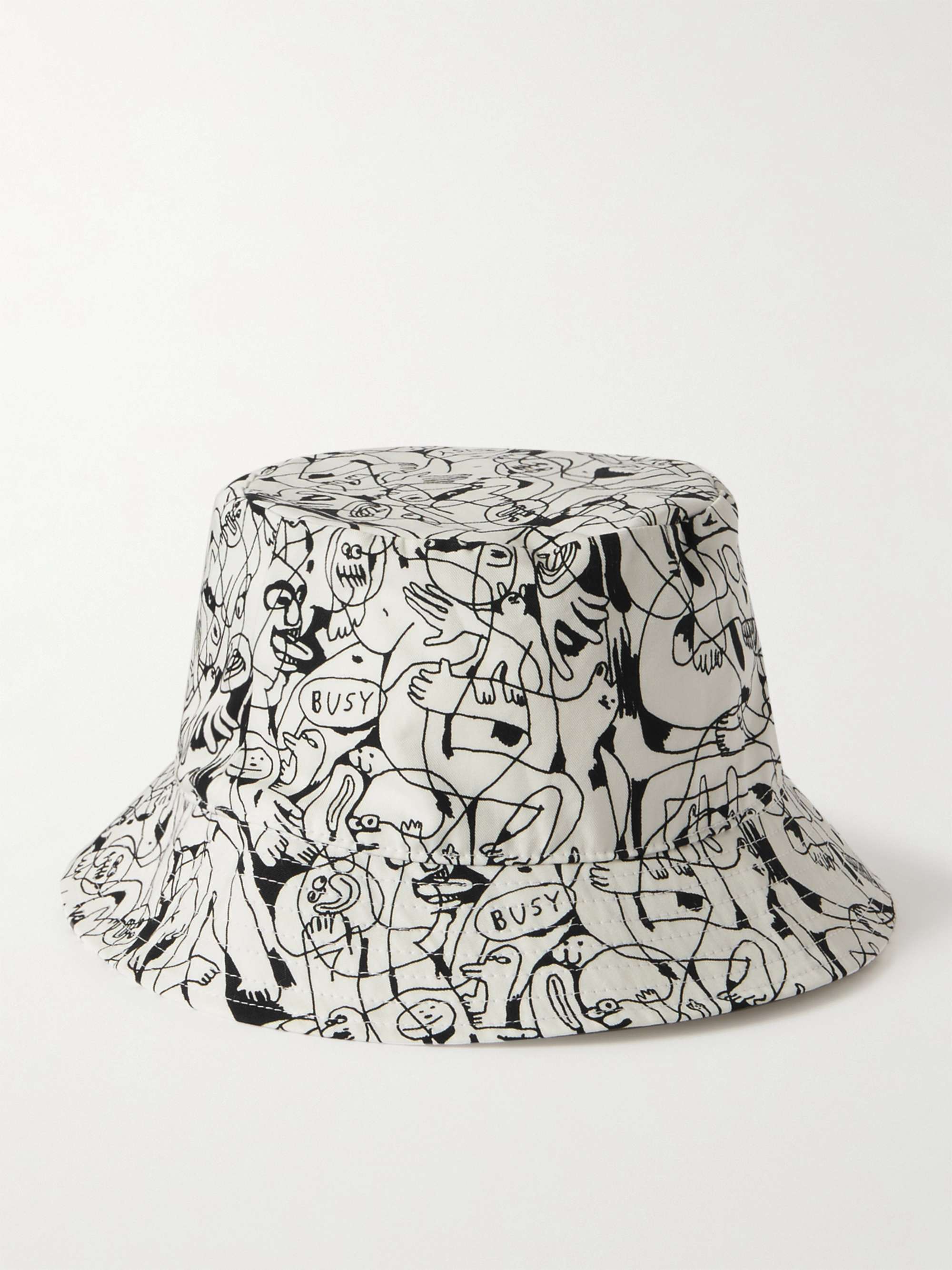 CELINE HOMME Printed Cotton-Twill Bucket Hat