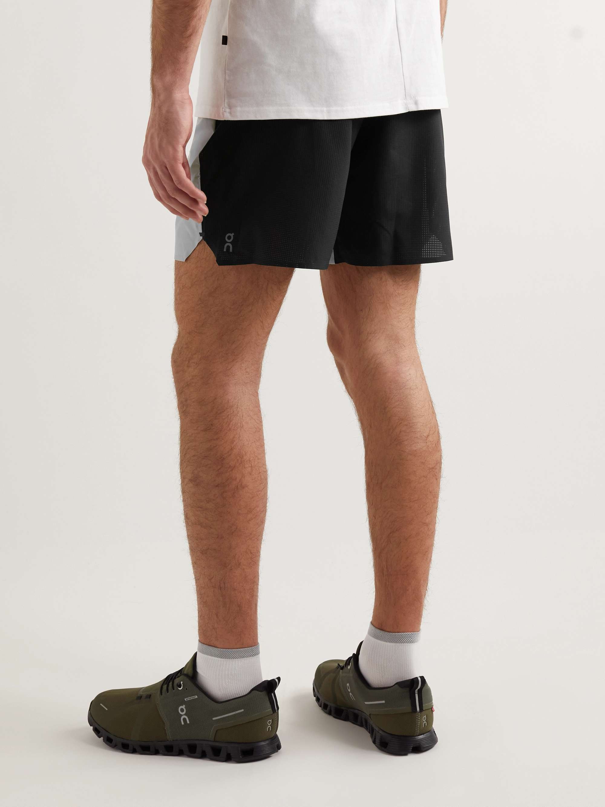 ON Straight-Leg Colour-Block Shell and Mesh Shorts