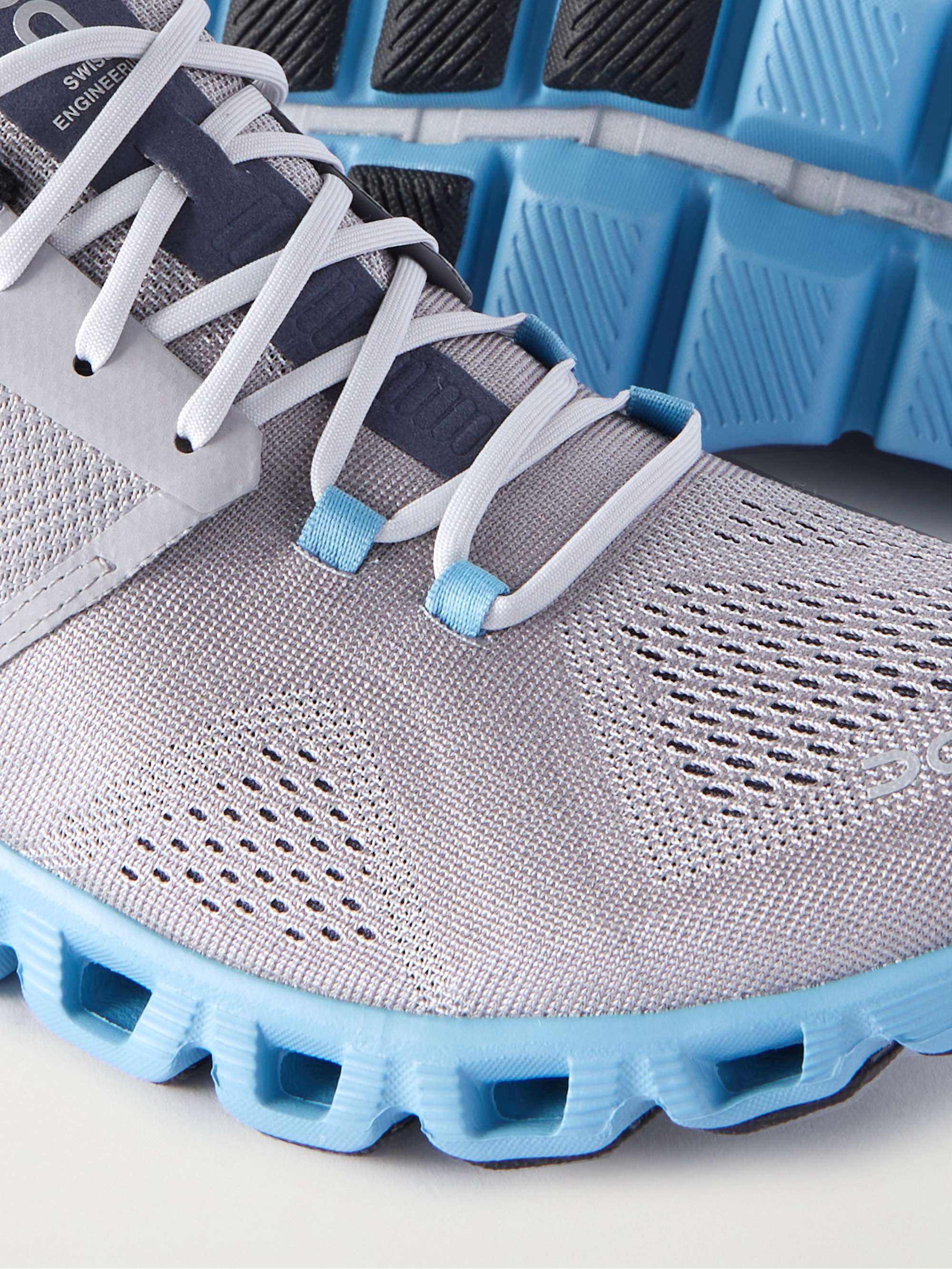 ON Cloud X Rubber-Trimmed Mesh Running Sneakers