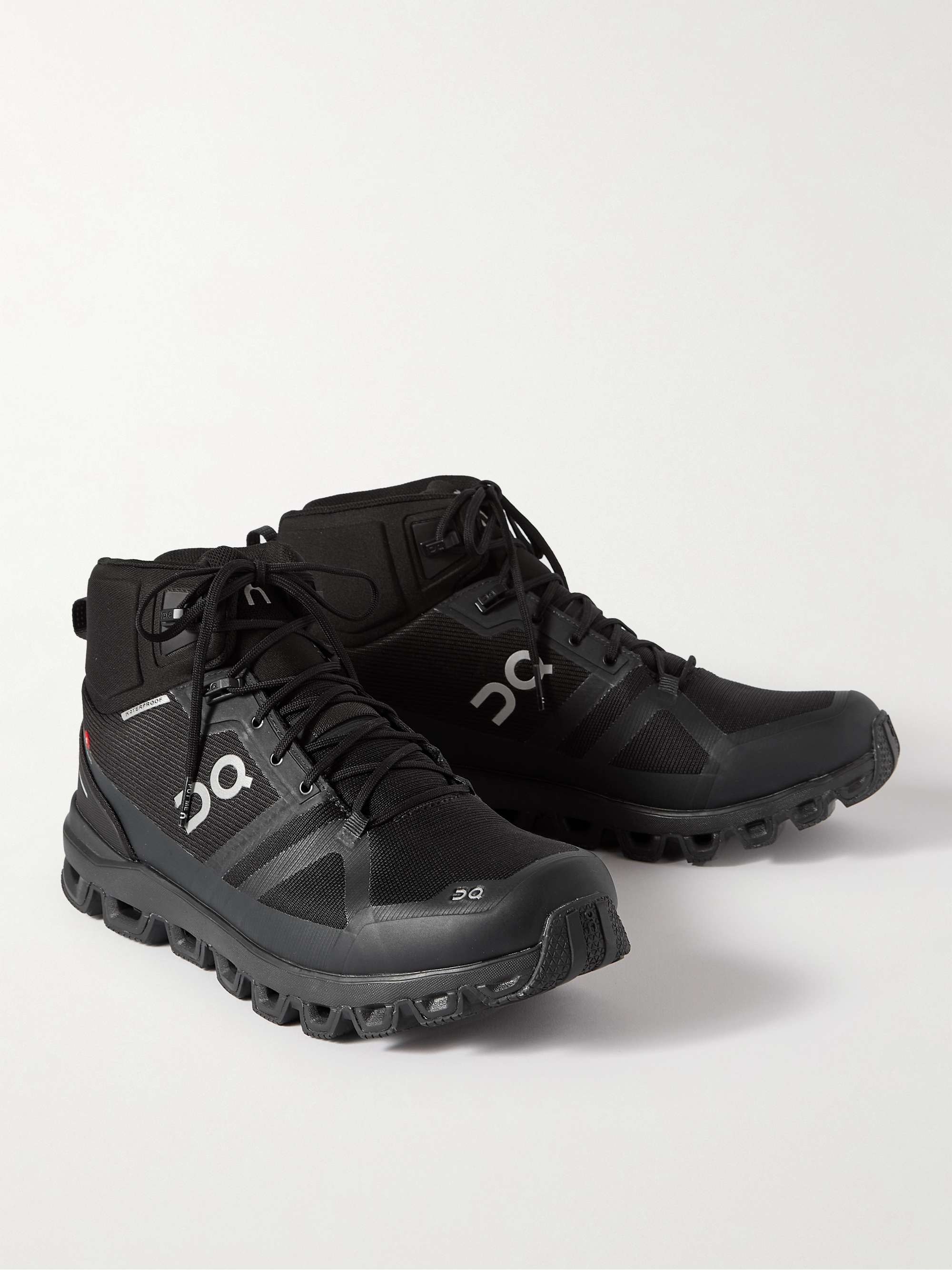 ON Cloudrock Waterproof Rubber-Trimmed Mesh Boots