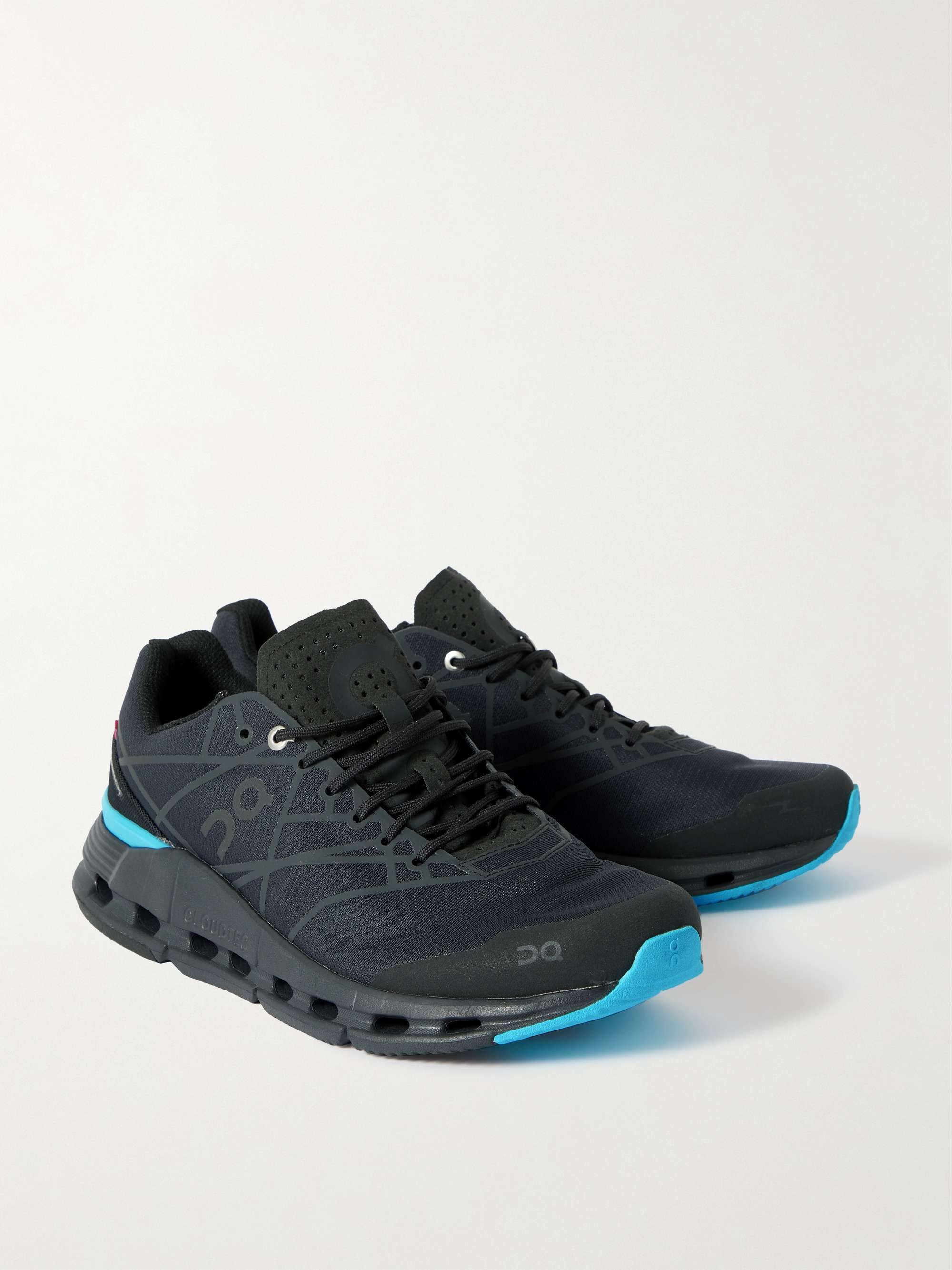 ON Cloudnova Z5 Rubber-Trimmed Mesh Running Sneakers