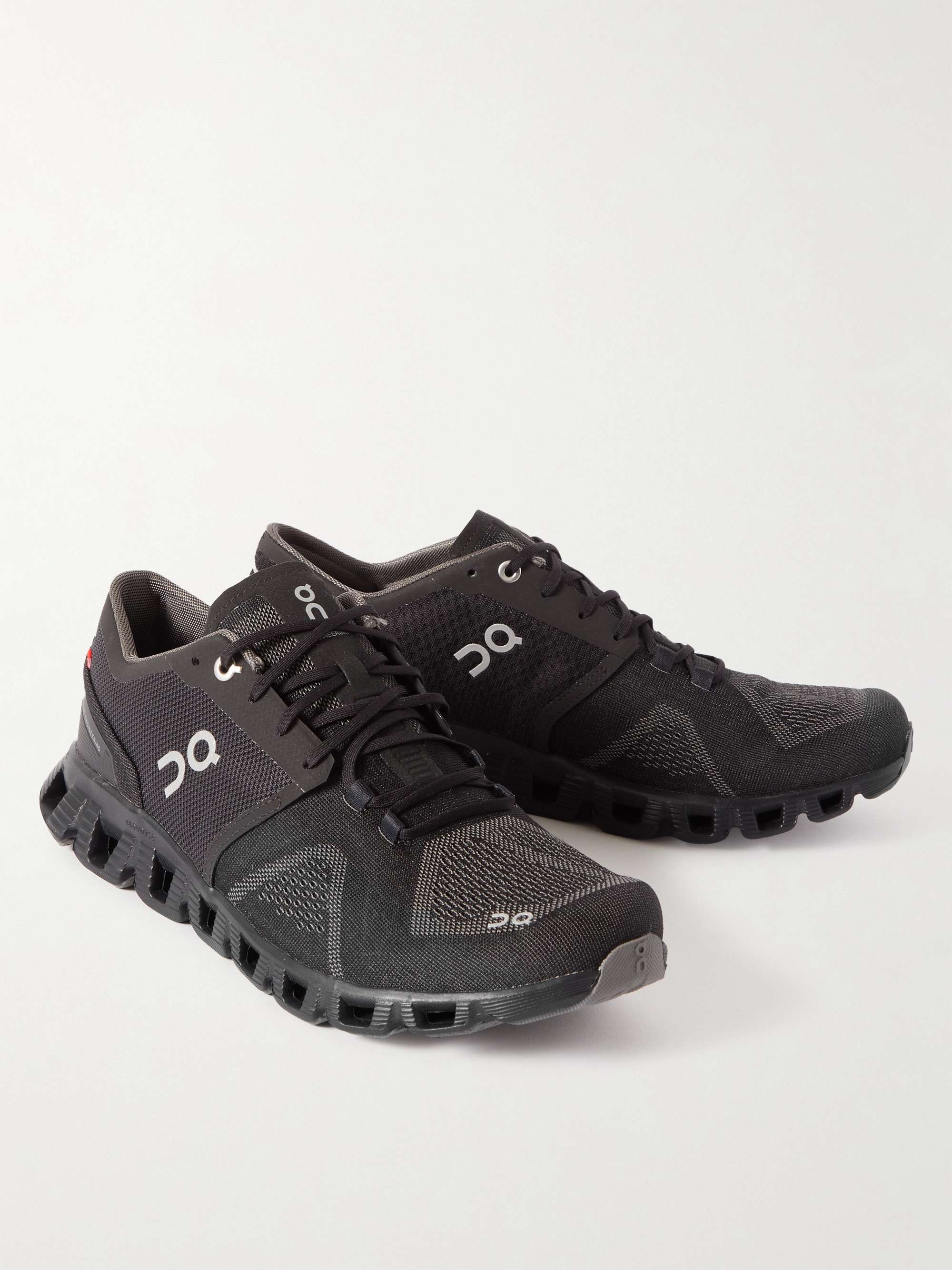 ON Cloud X Rubber-Trimmed Mesh Running Sneakers