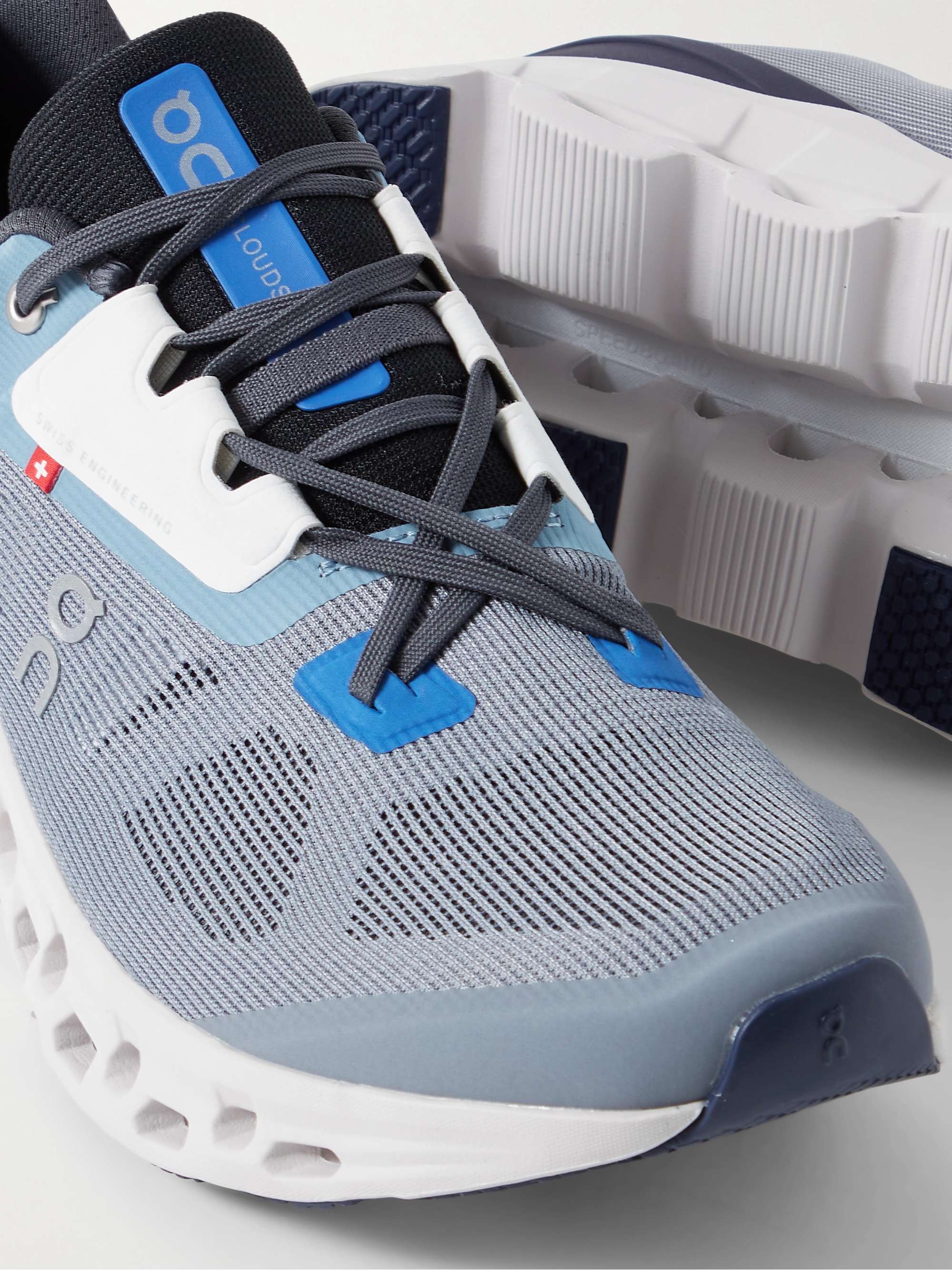 ON Cloudstratus Rubber-Trimmed Recycled Mesh Running Sneakers