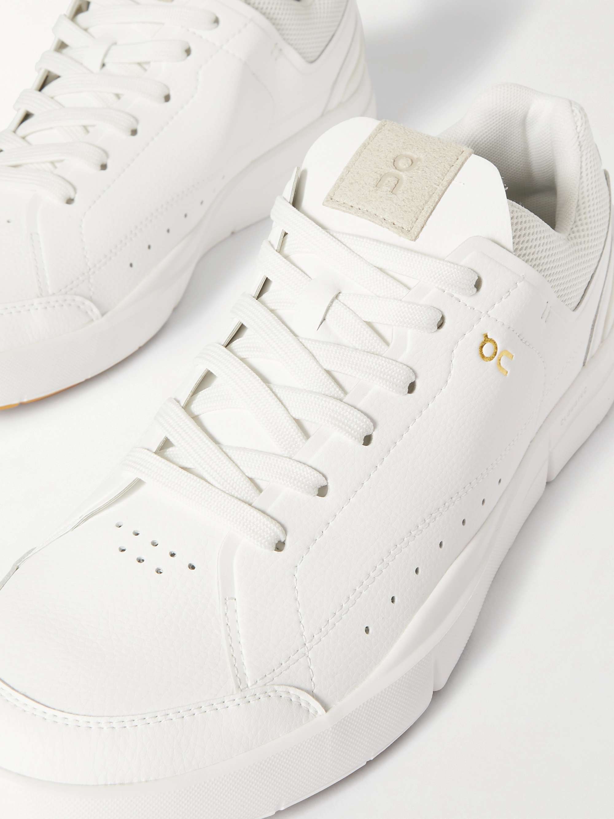 ON + Roger Federer The Roger Centre Court Vegan Leather and Mesh Tennis Sneakers