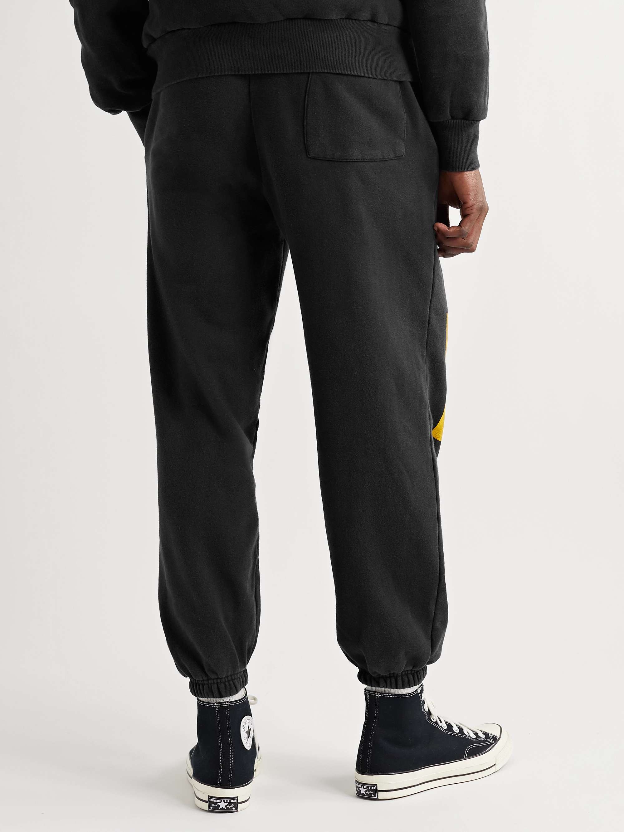 Y,IWO Tapered Logo-Print Cotton-Jersey Sweatpants