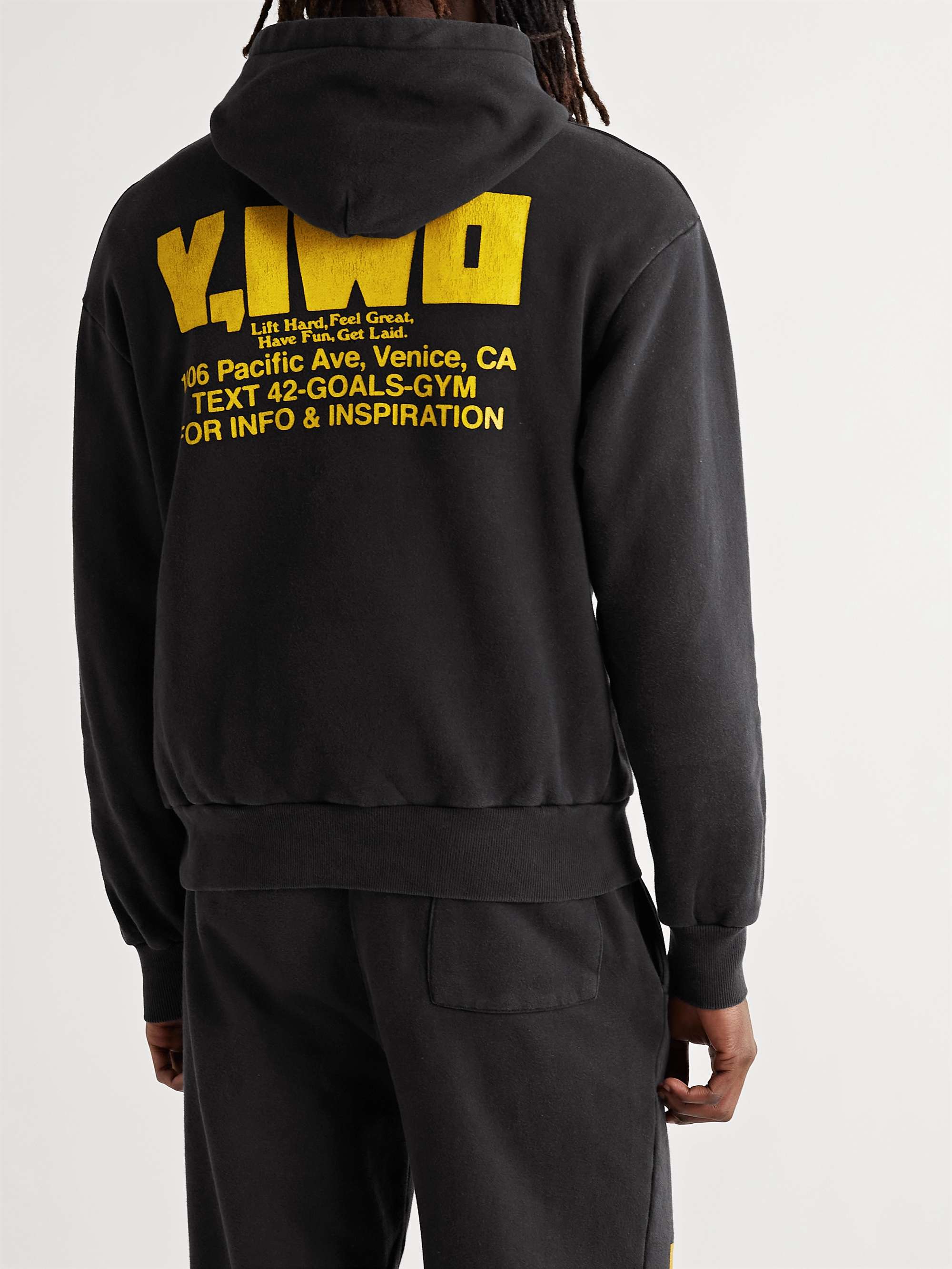 Y,IWO Logo-Print Cotton-Jersey Hoodie