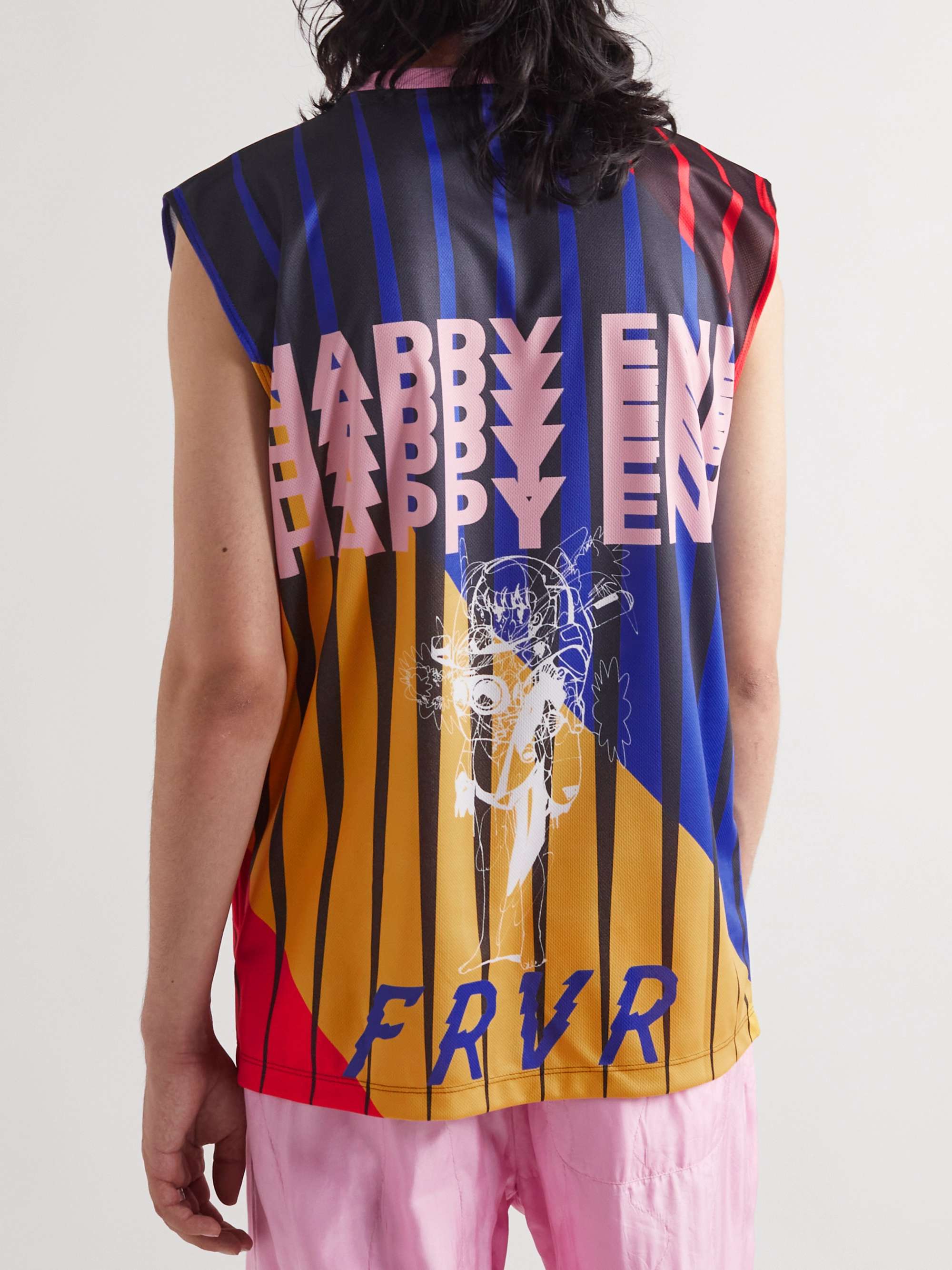 LIBERAL YOUTH MINISTRY Printed Mesh Tank Top