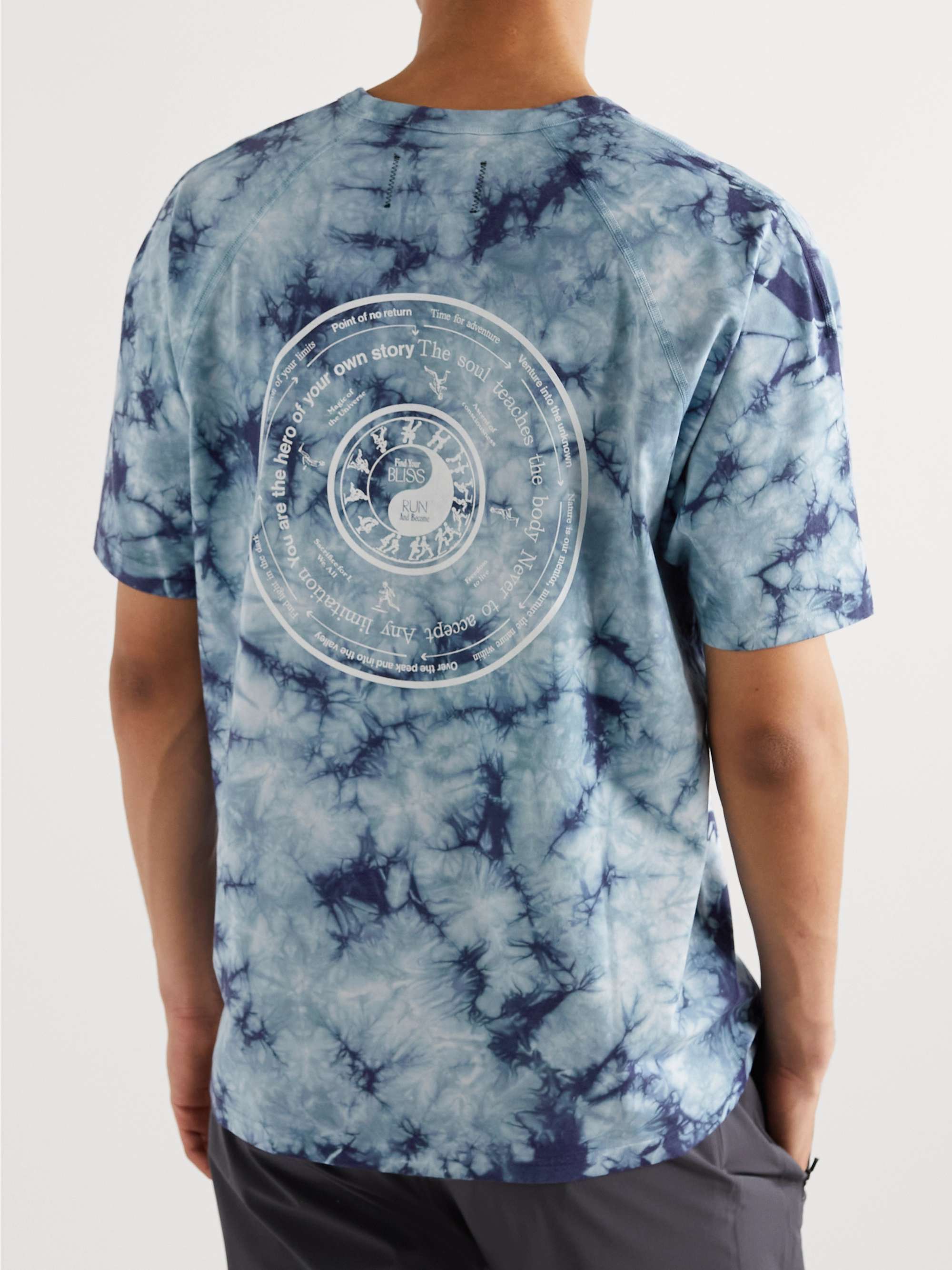 REIGNING CHAMP + Ryan Willms Printed Tie-Dyed Cotton-Blend Jersey T-Shirt
