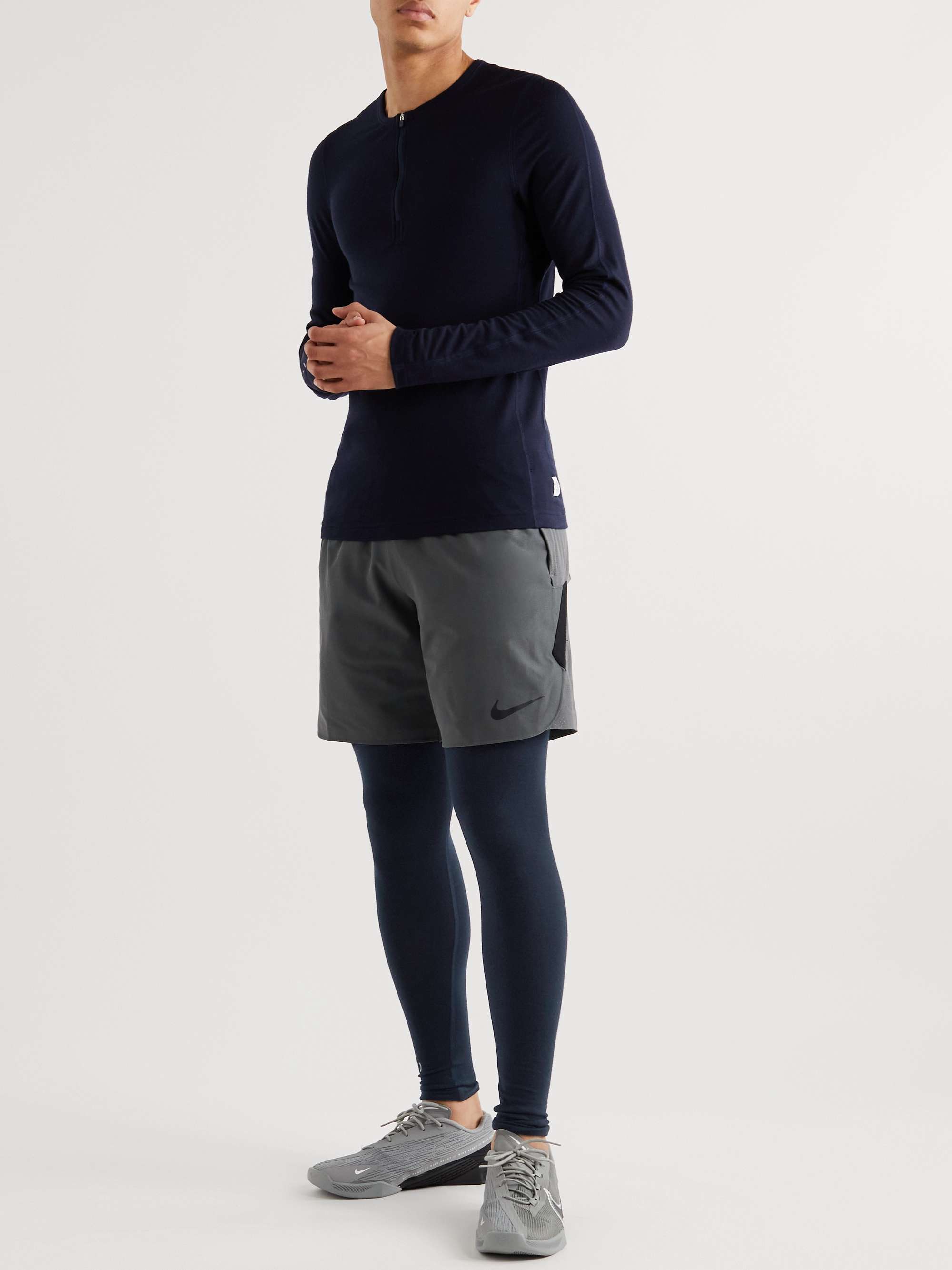REIGNING CHAMP + Ryan Willms Merino Wool-Blend Jersey Compression Tights