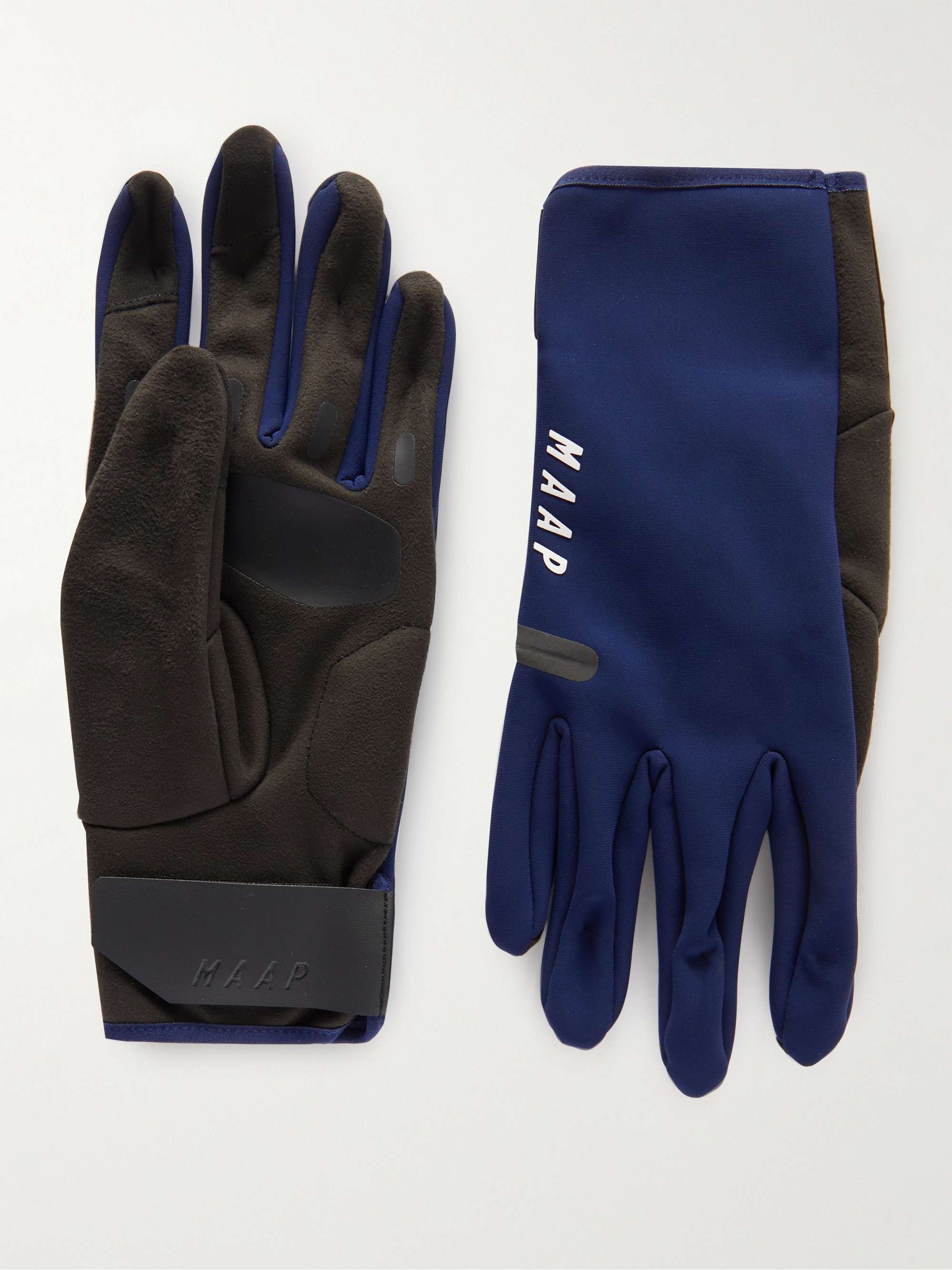 MAAP Apex Deep Logo-Print Shell and Fleece Cycling Gloves