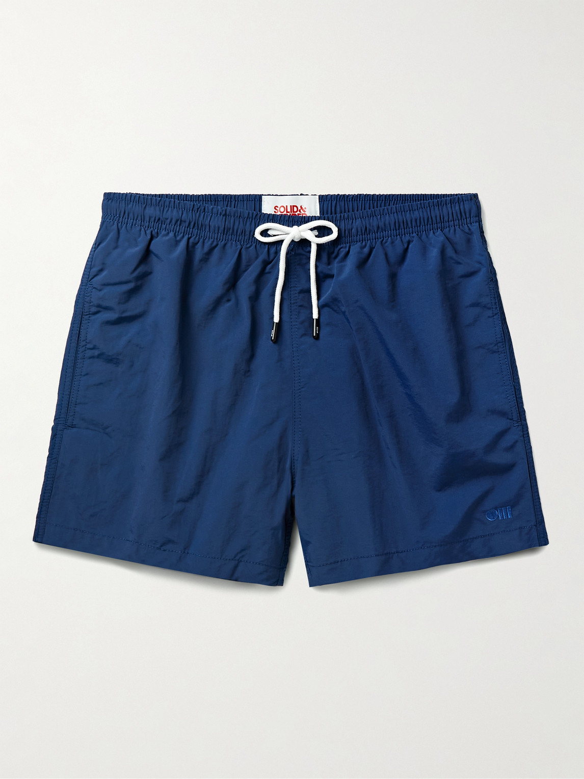 Solid & Striped The Classic Short-length Swim Shorts In Blue