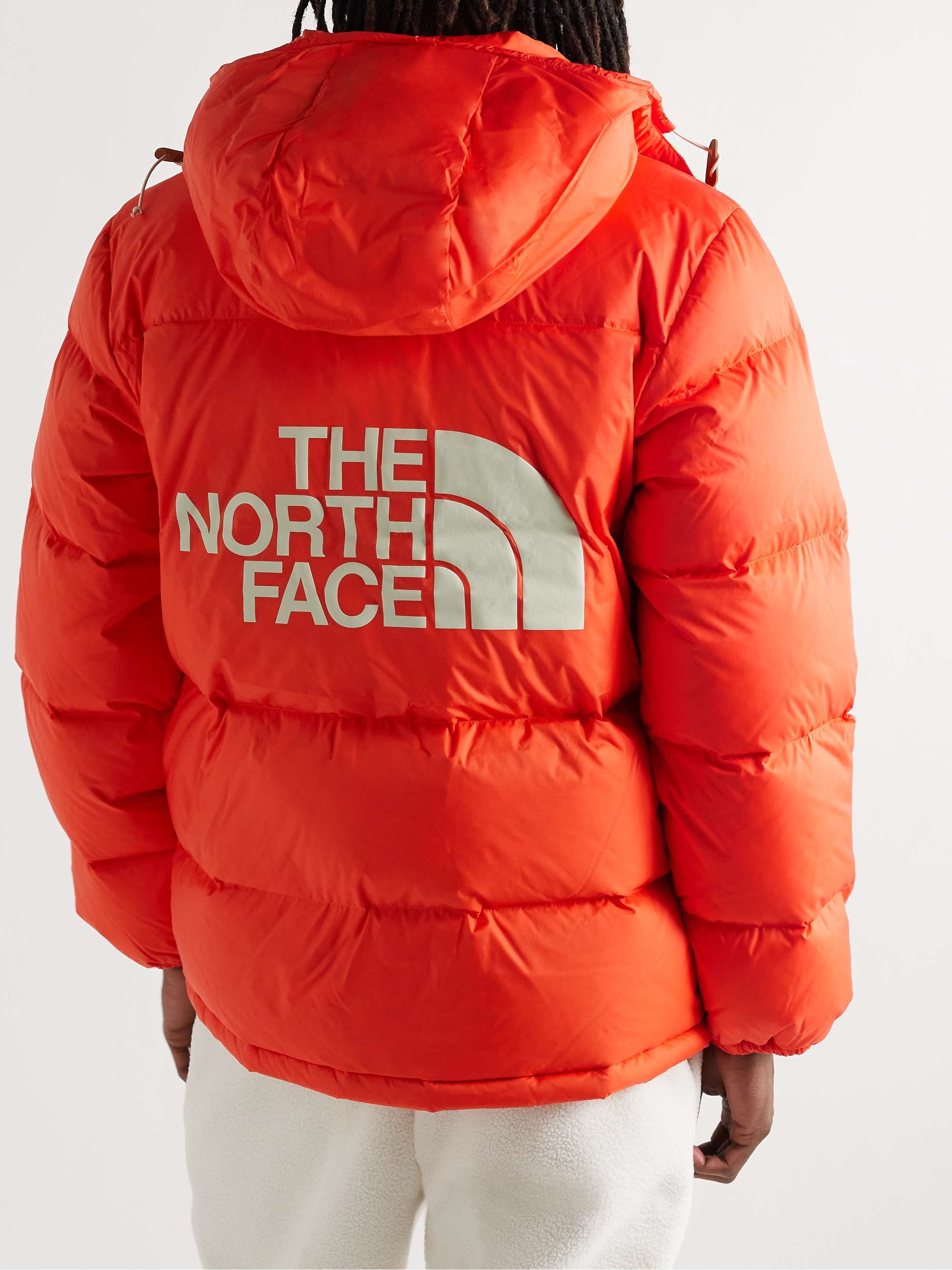 THE NORTH FACE Colour-Block Logo-Print Quilted Nylon-Ripstop Hooded Down Parka