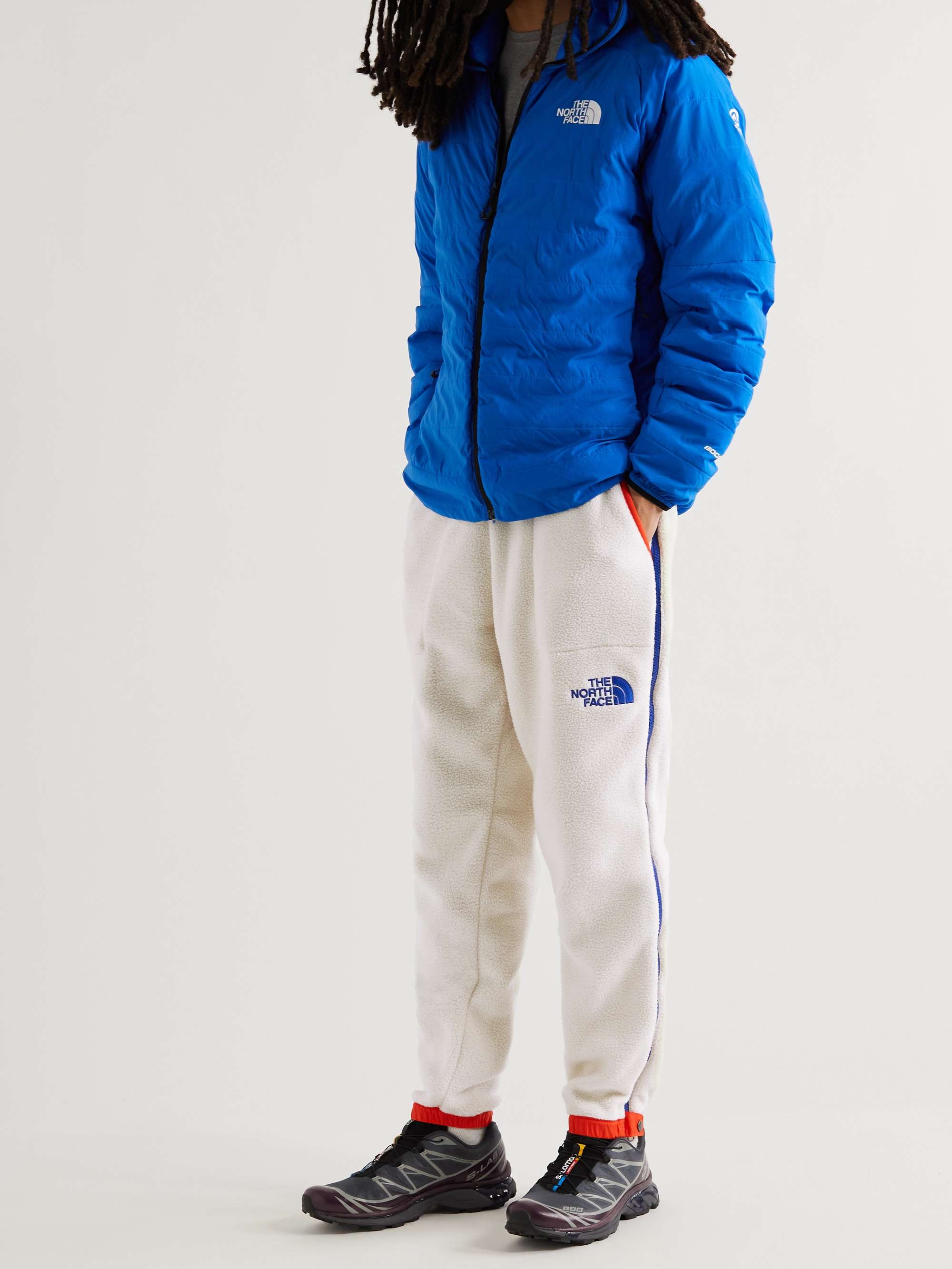 THE NORTH FACE Straight-Leg Colour-Block Recycled Fleece Sweatpants