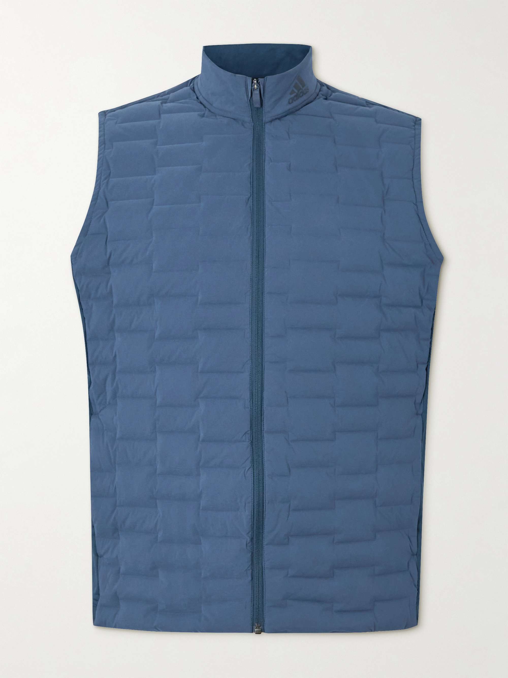 ADIDAS GOLF Frostgard Recycled Jersey-Panelled Quilted Shell Golf Down Gilet