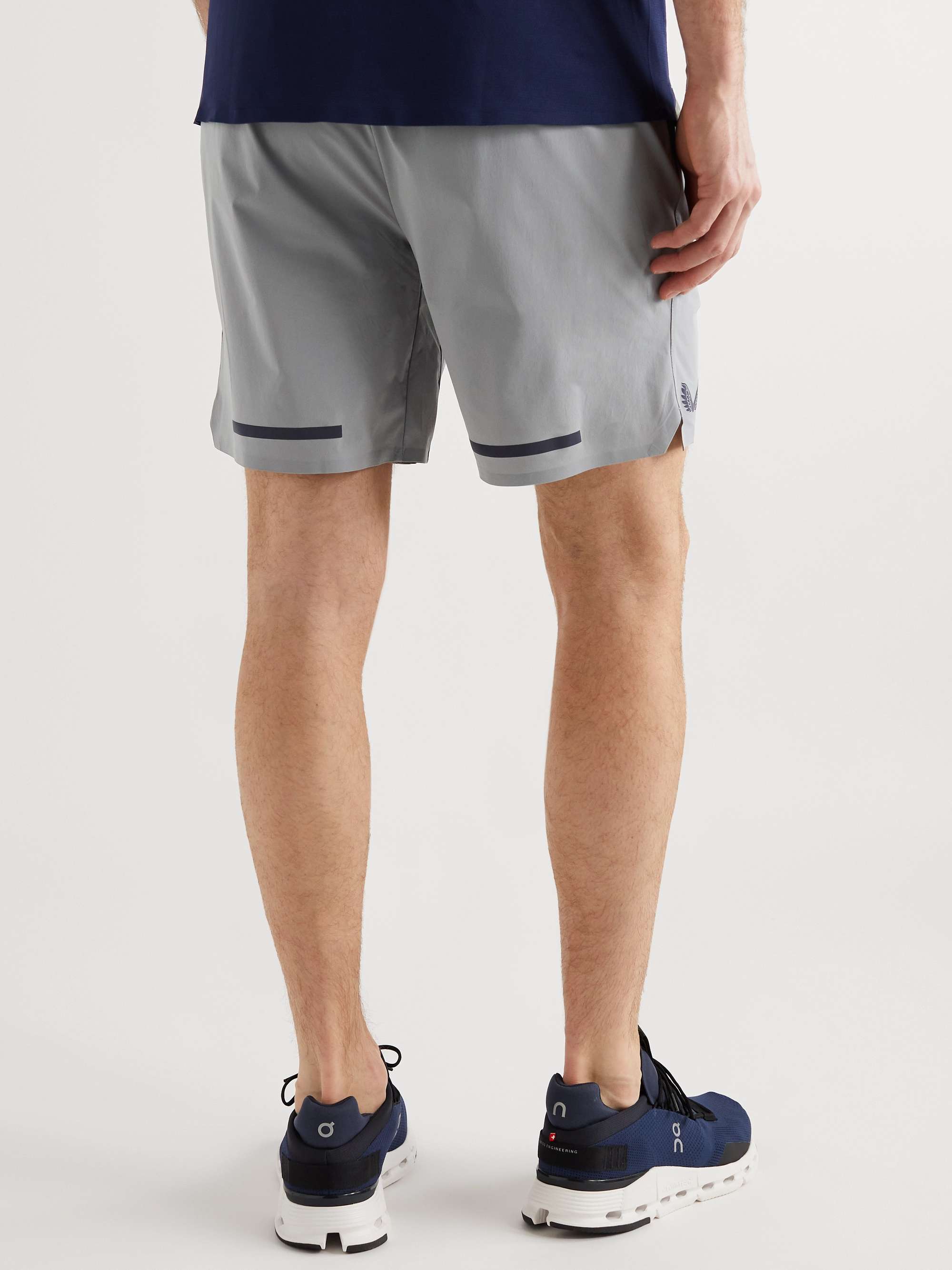 CASTORE Active Straight-Leg Logo-Print Stretch Shorts