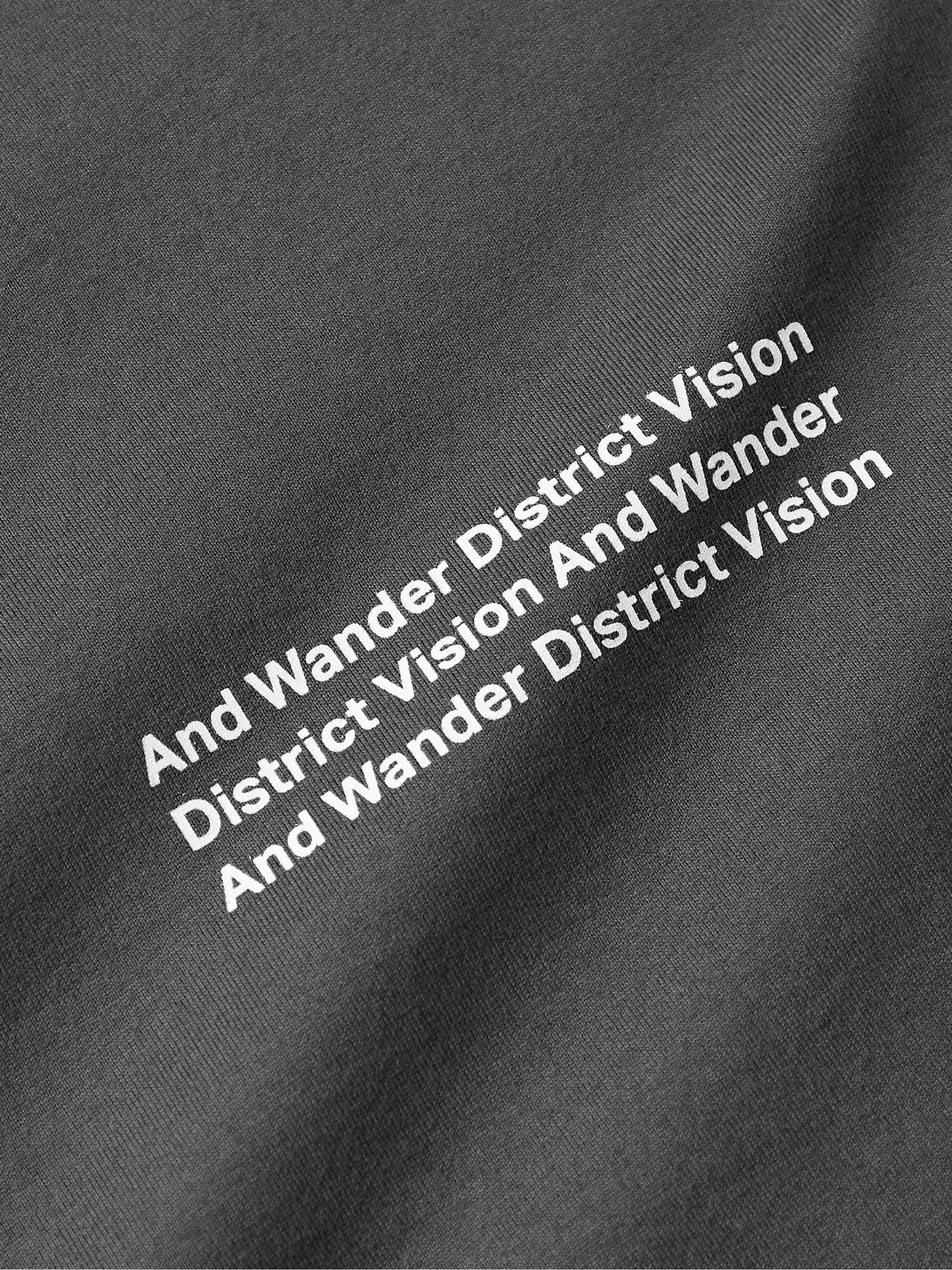 DISTRICT VISION + And Wander Logo-Print Cotton-Jersey T-Shirt