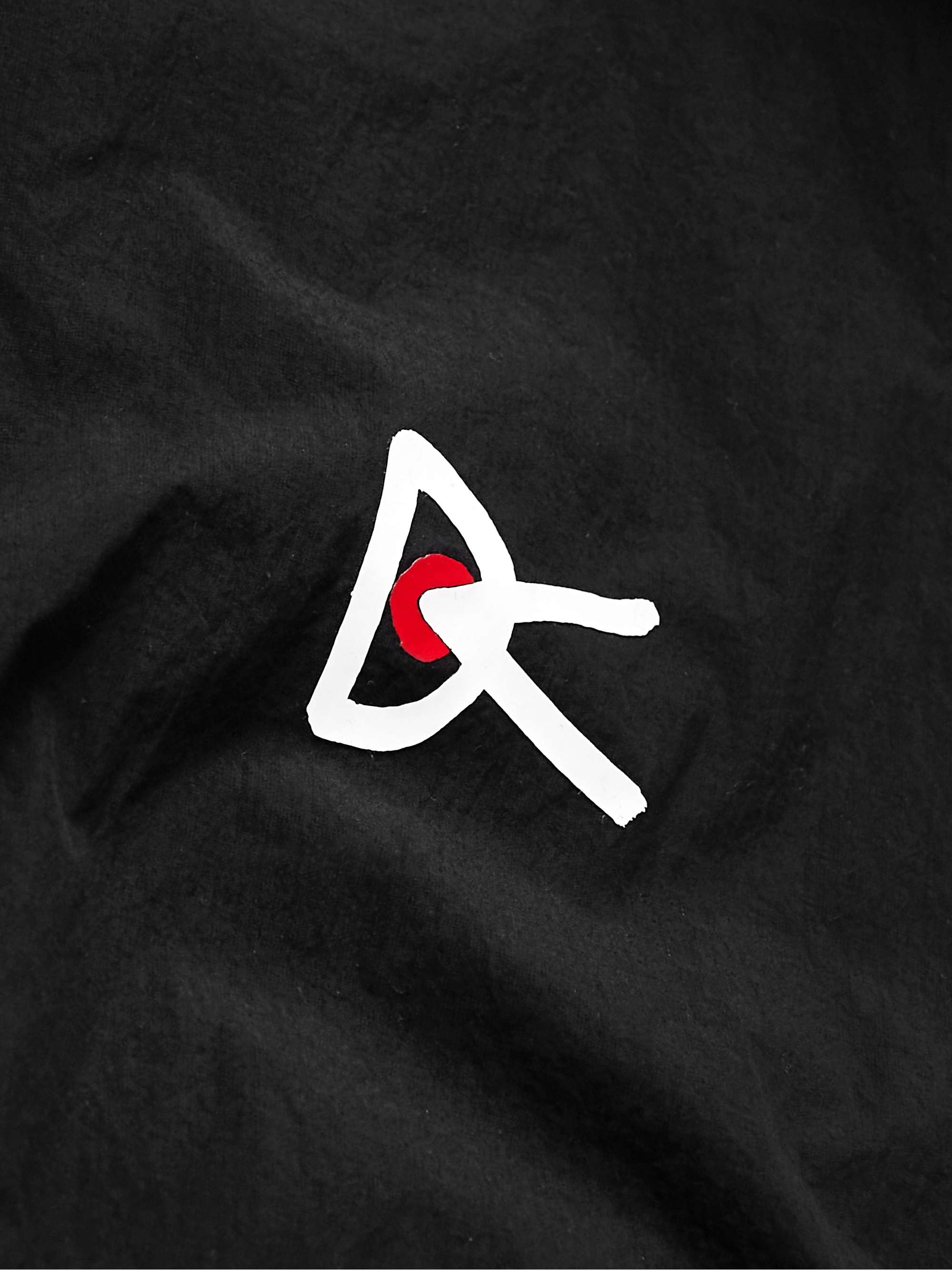DISTRICT VISION Vassa Logo-Print Recycled Shell Half-Zip Hooded Jacket