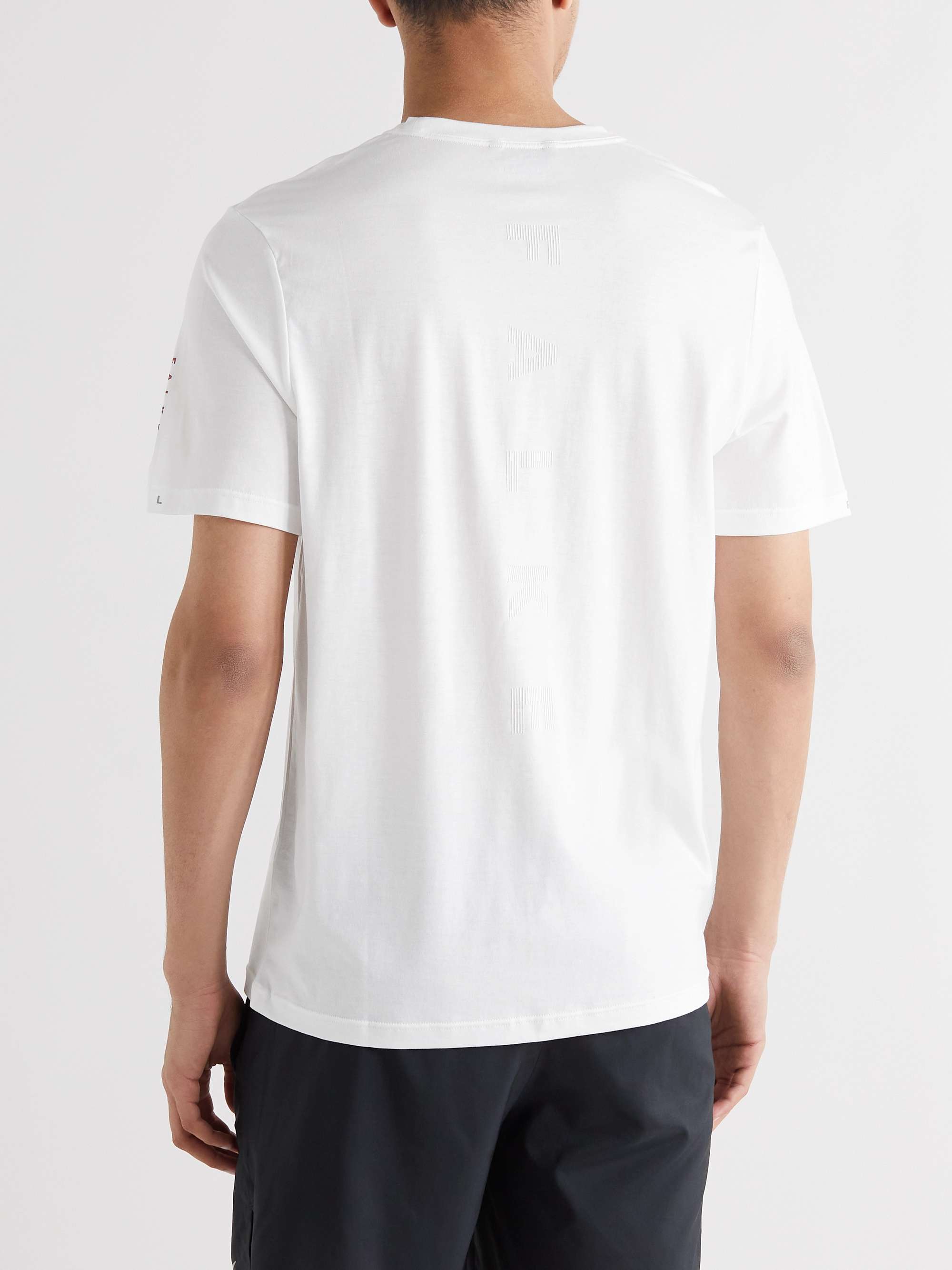 FALKE ERGONOMIC SPORT SYSTEM Printed Lyocell and Cotton-Blend Jersey T-Shirt