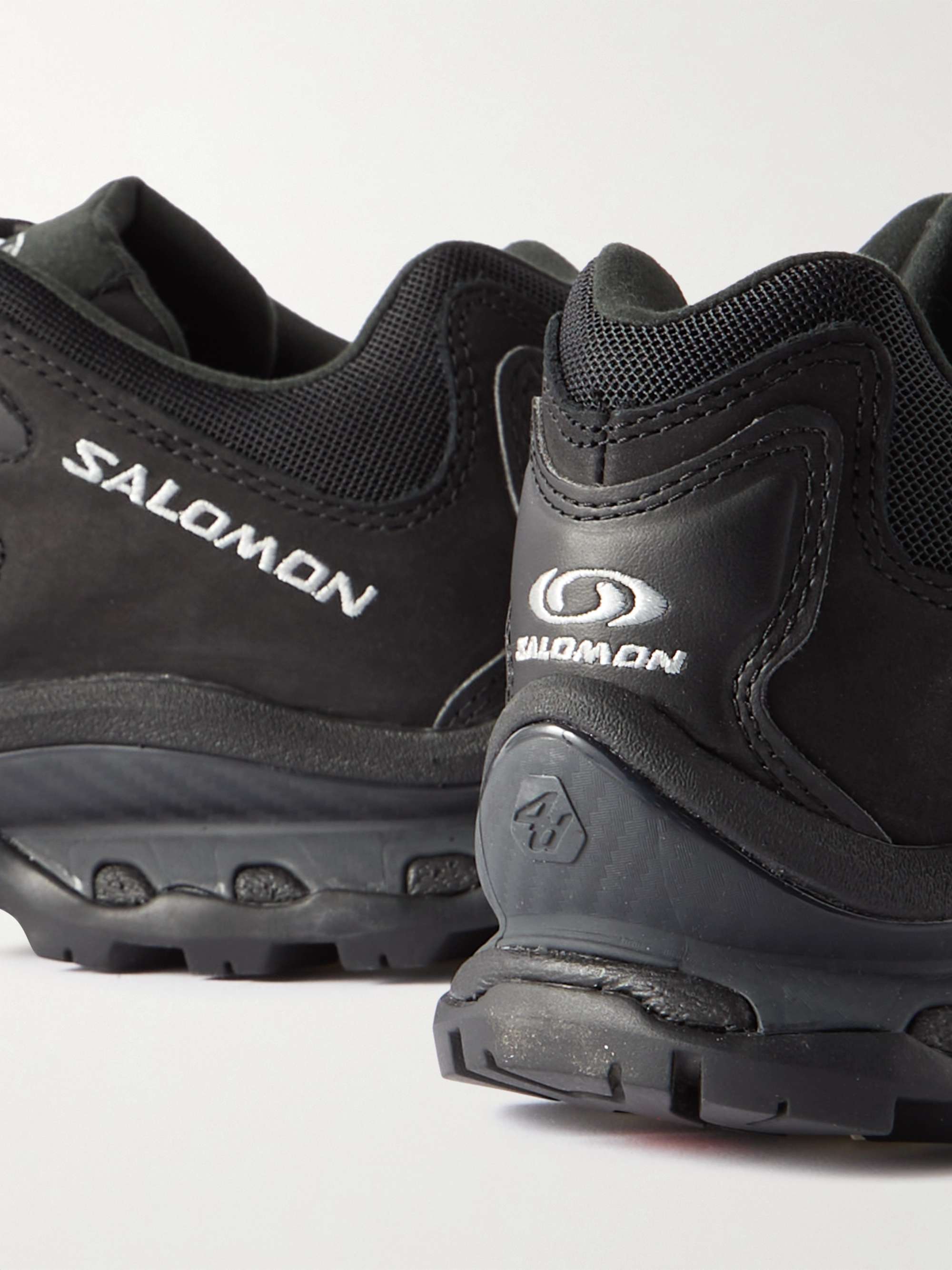 SALOMON XT-Quest 2 Advanced Leather-Trimmed Mesh Sneakers