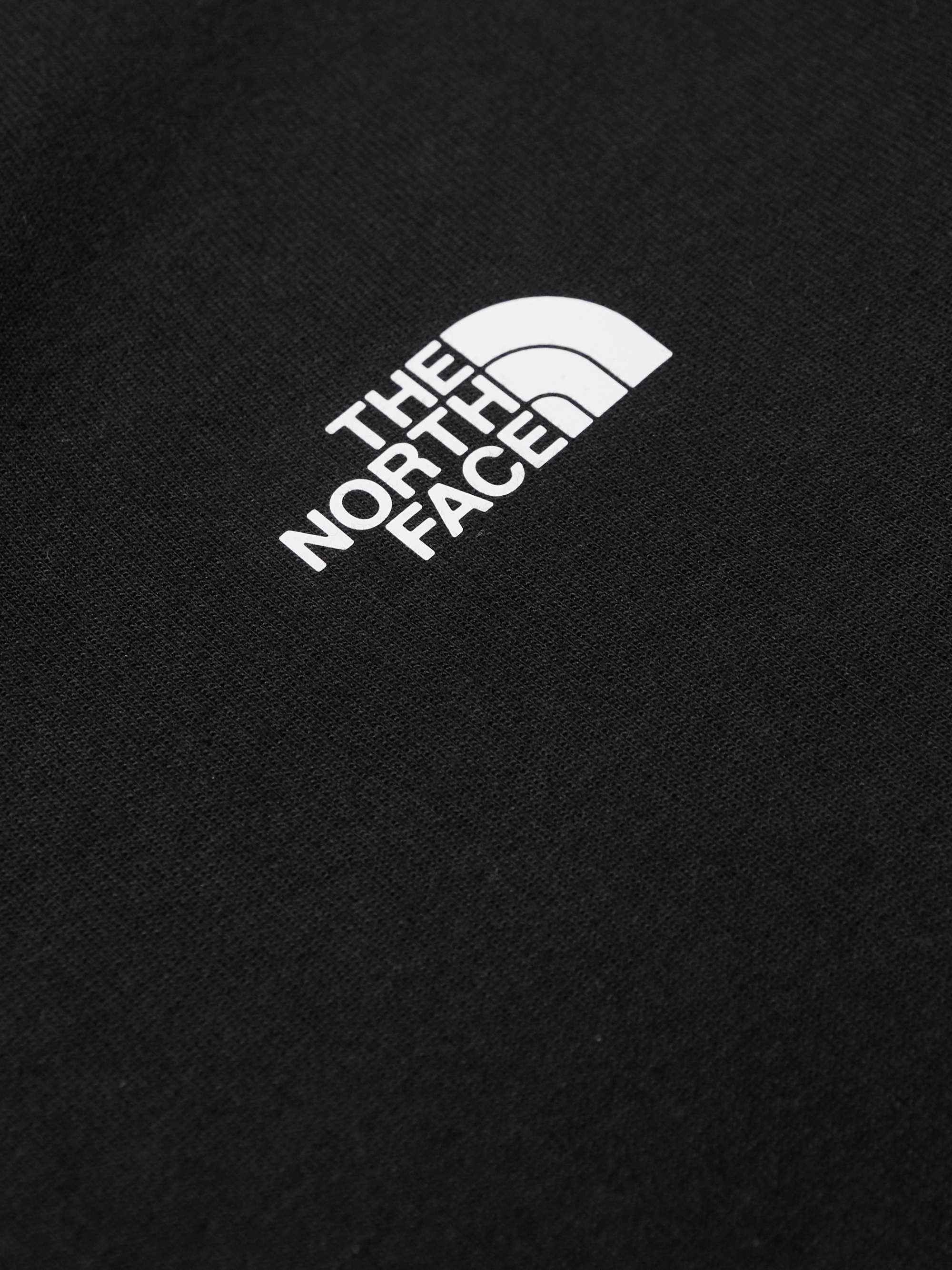 THE NORTH FACE Logo-Print Shell-Trimmed Cotton-Blend Jersey Hoodie