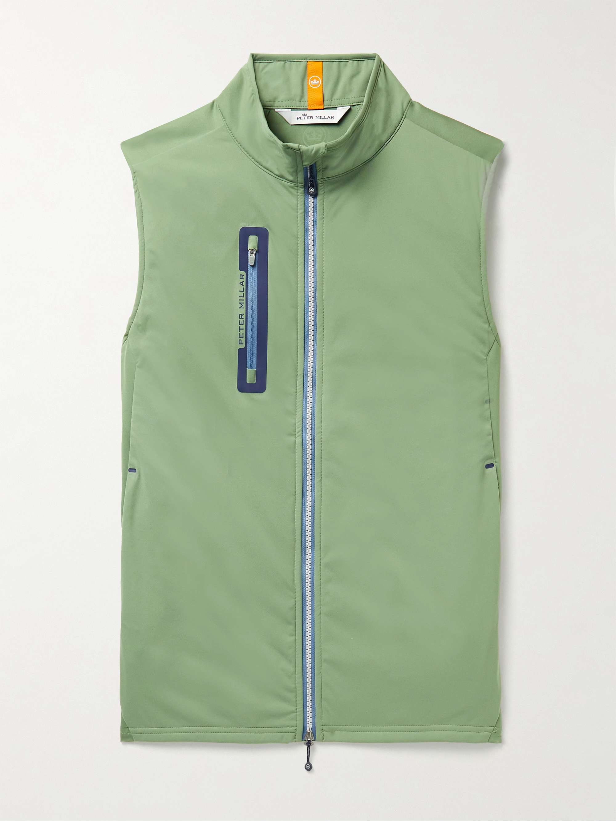 PETER MILLAR Hyperlight Fuse Panelled Shell and Stretch-Jersey Golf Gilet