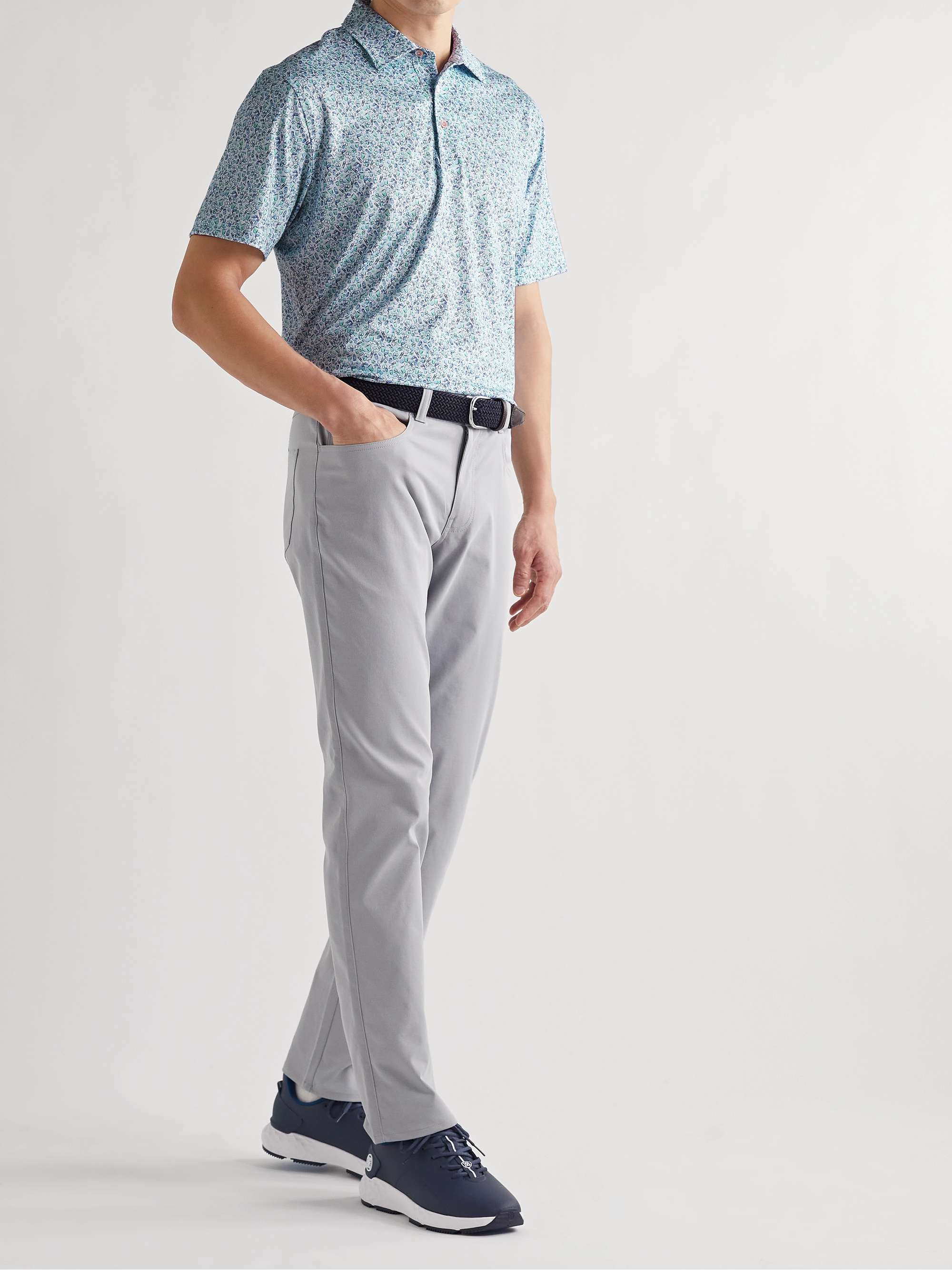 PETER MILLAR Dazed & Transfused Printed Tech-Jersey Golf Polo Shirt