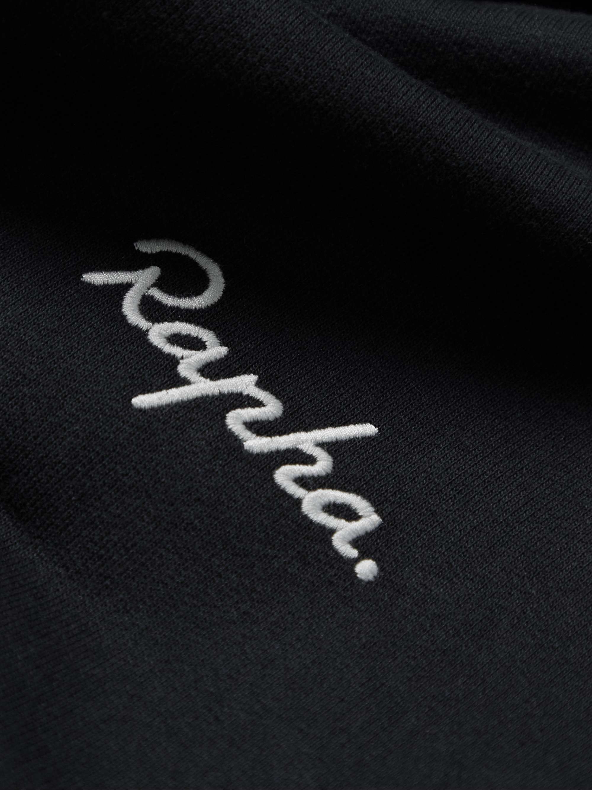 RAPHA Trail Logo-Print Two-Tone Cotton-Jersey Hoodie