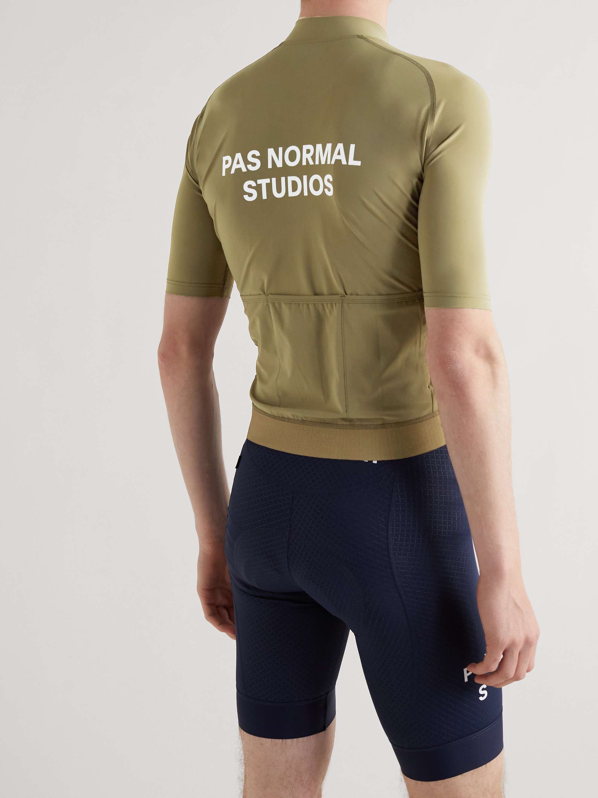 PAS NORMAL STUDIOS Essential Logo-Print Cycling Jersey