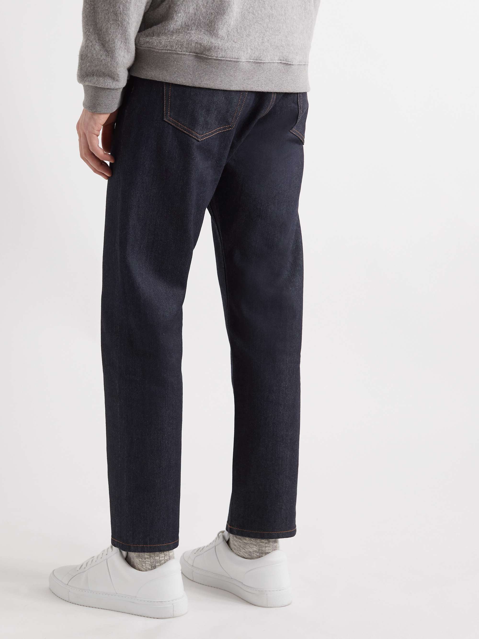SSAM Yoshi Straight-Leg Cropped Cotton and Cashmere-Blend Jeans
