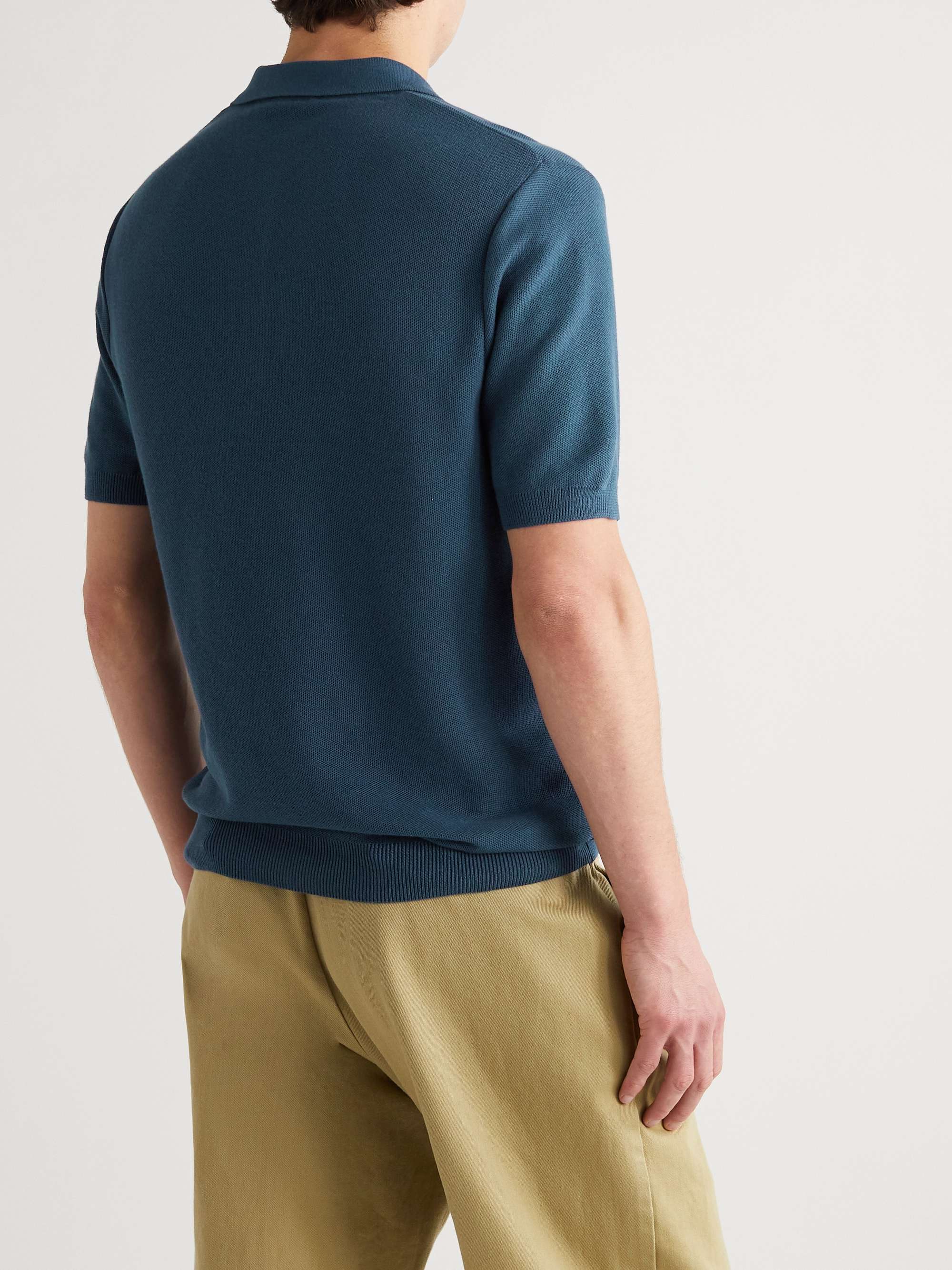 SUNSPEL Slim-Fit Cotton-Piqué Polo Shirt