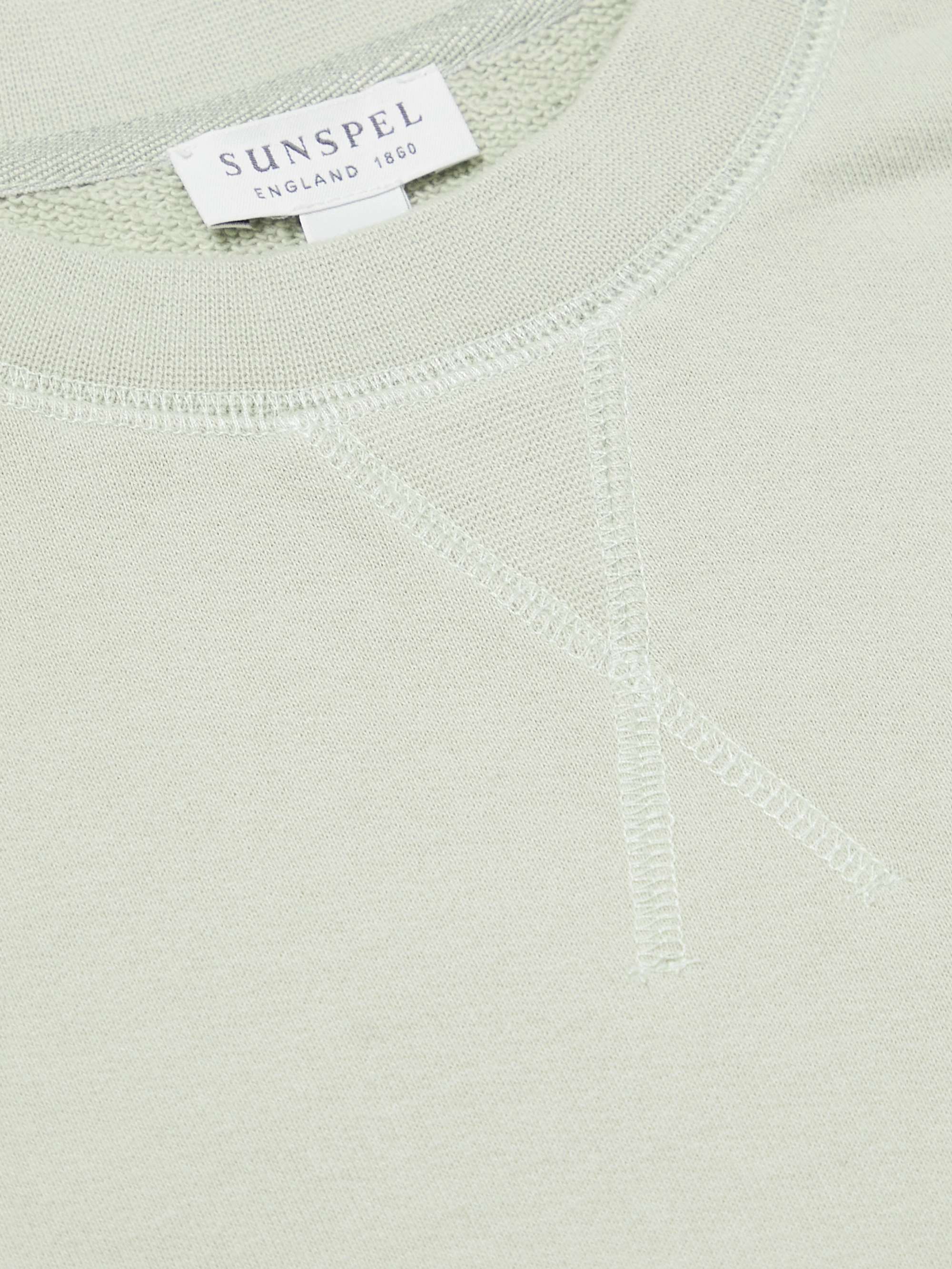 SUNSPEL Brushed Loopback Cotton-Jersey Sweatshirt