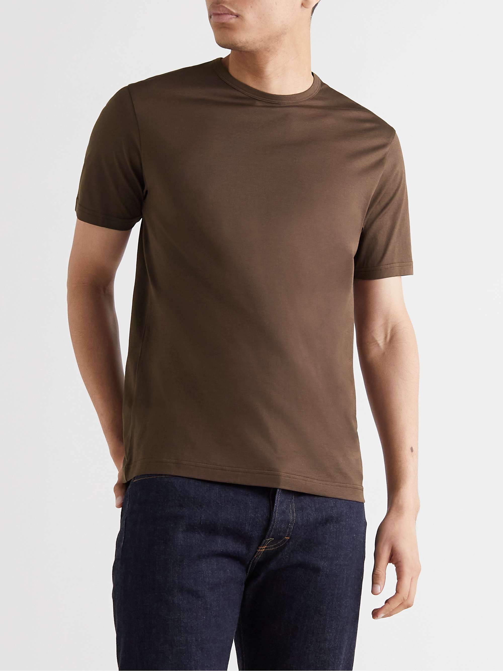 SUNSPEL Pima Cotton-Jersey T-Shirt