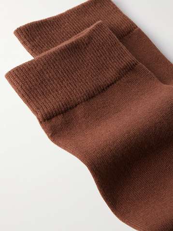 Stretch Cotton-Blend Socks
