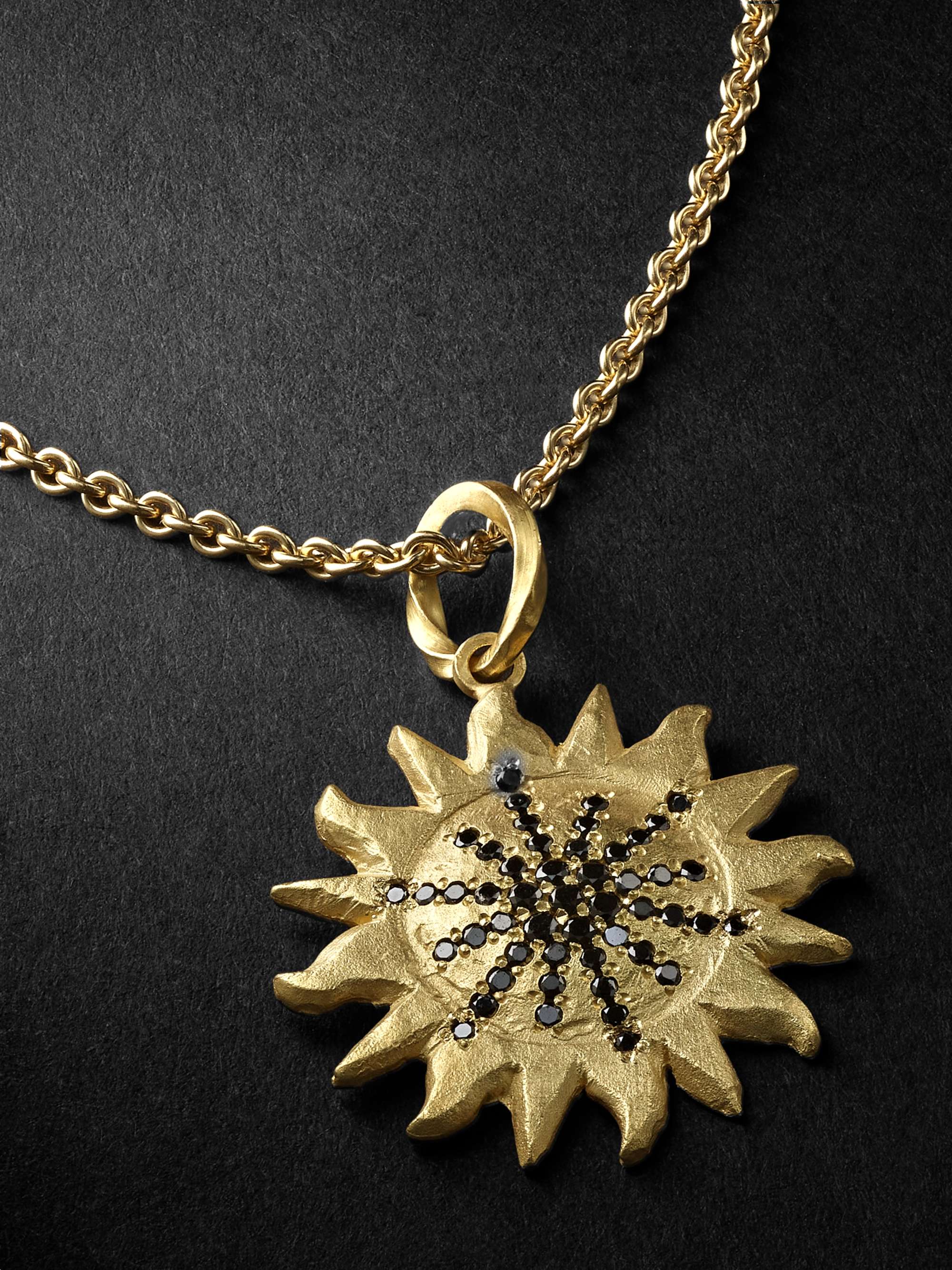ELHANATI The Sun Gold Diamond Necklace