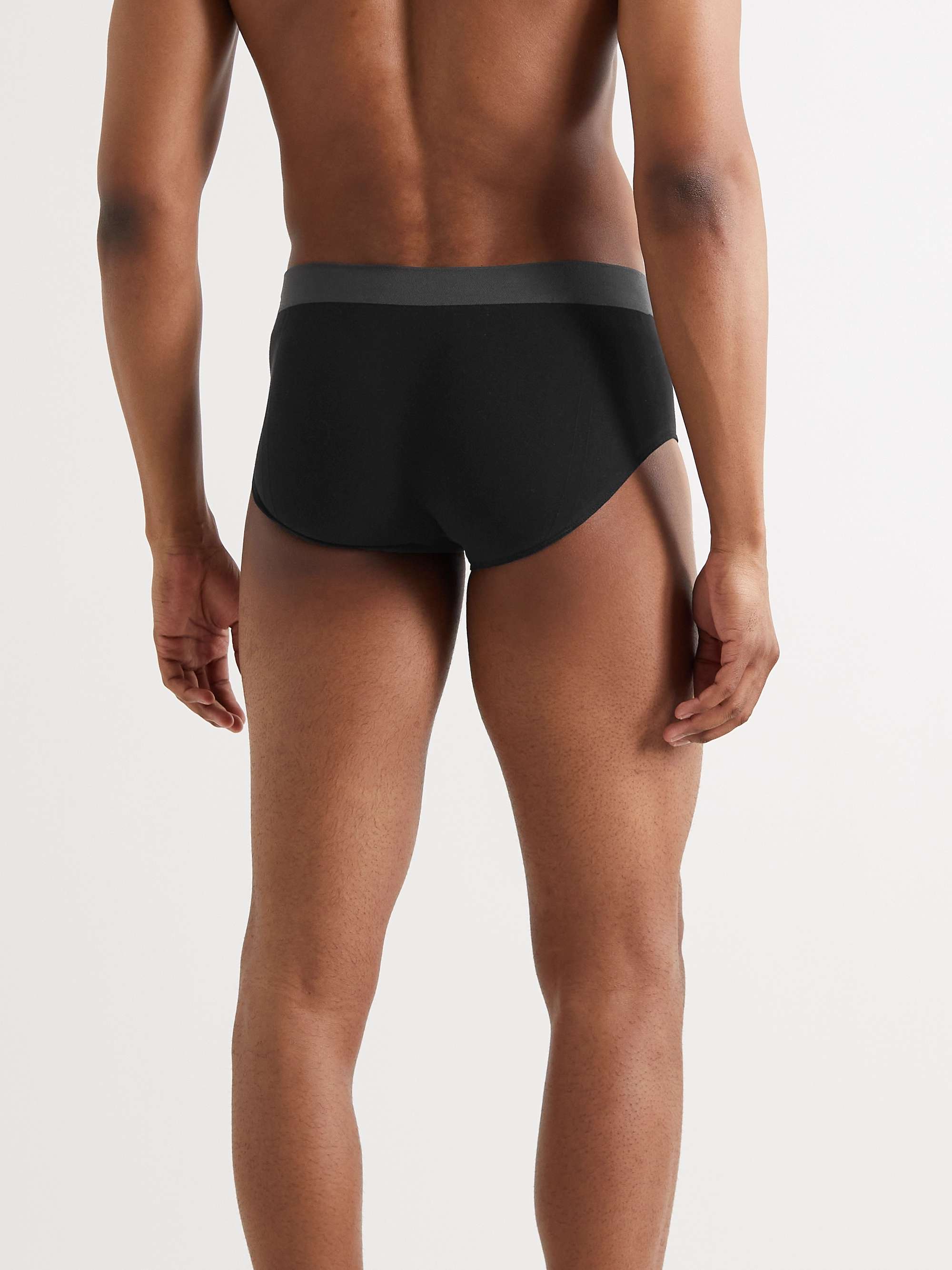 HAMILTON AND HARE Five-Pack Stretch-Cotton Jersey Briefs