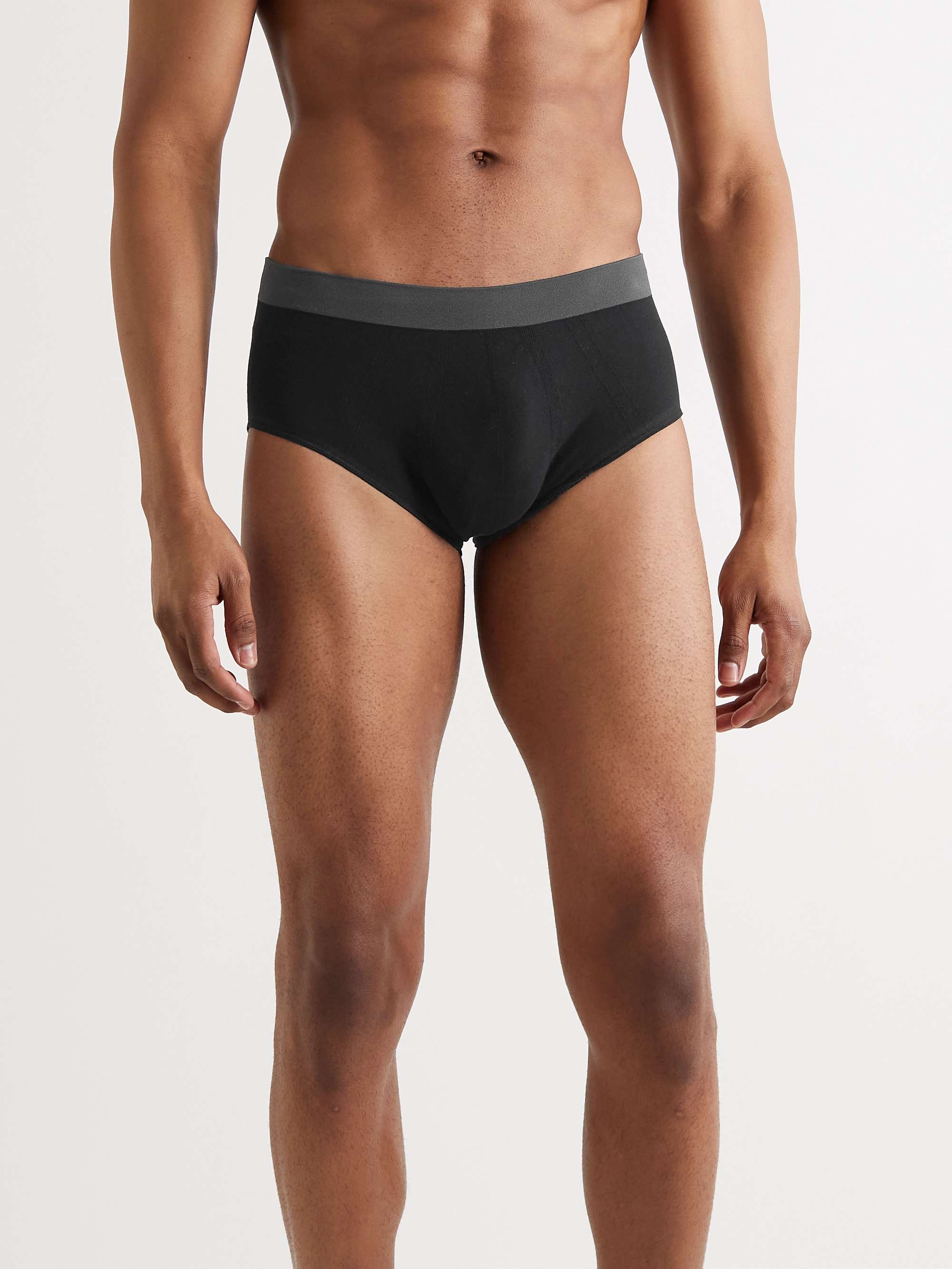 HAMILTON AND HARE Five-Pack Stretch-Cotton Jersey Briefs