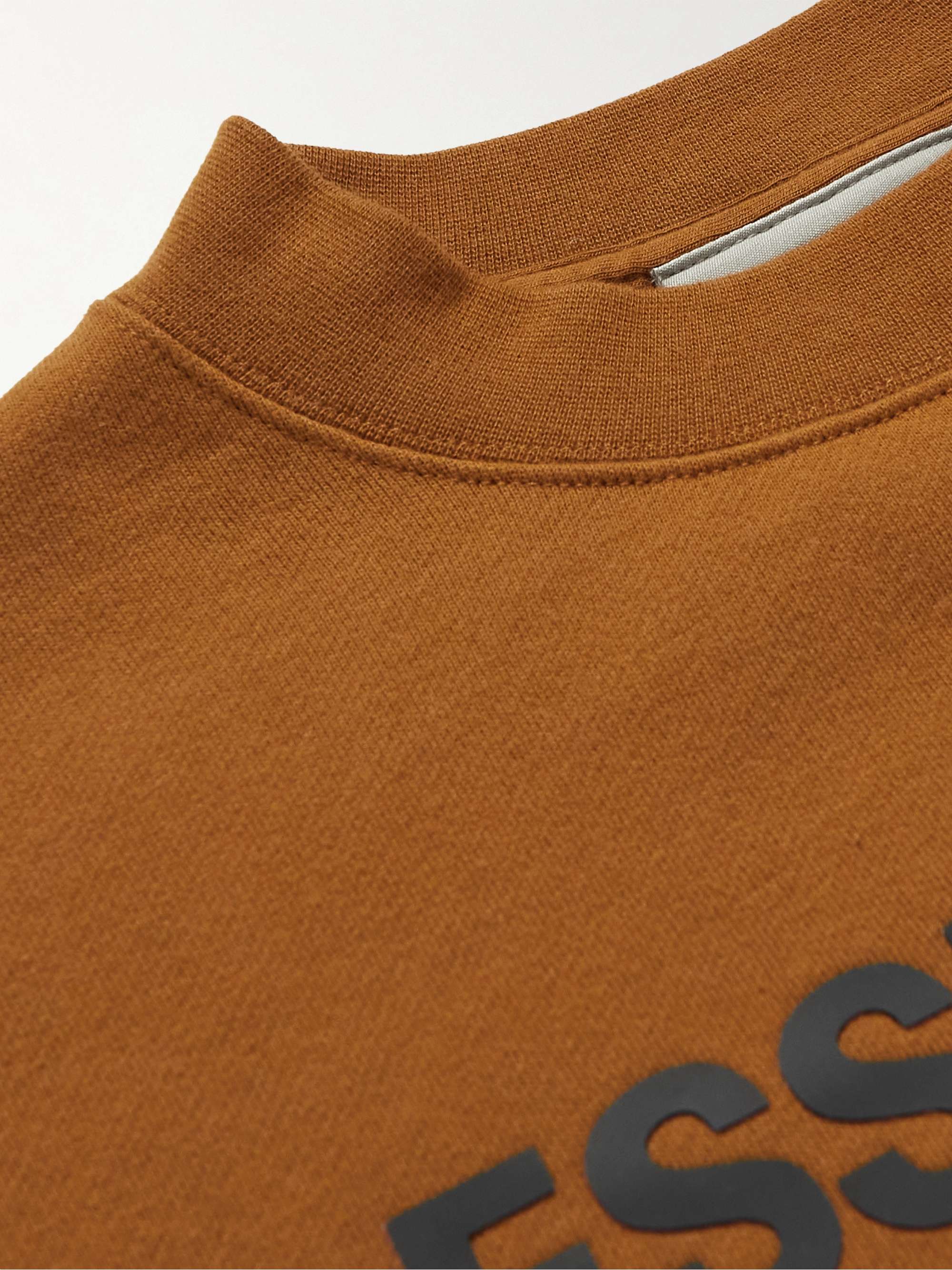 FEAR OF GOD ESSENTIALS KIDS Logo-Print Cotton-Blend Jersey Sweatshirt